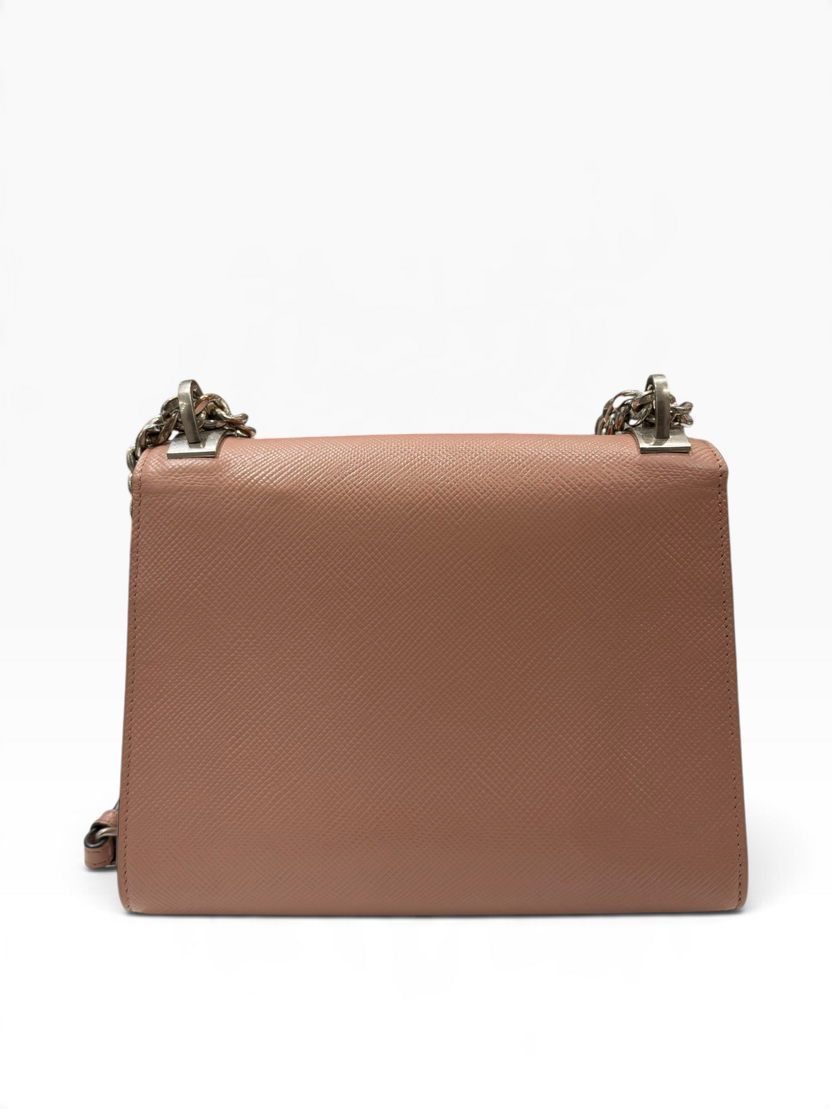 Prada - sac enveloppe Rose nude Safianno