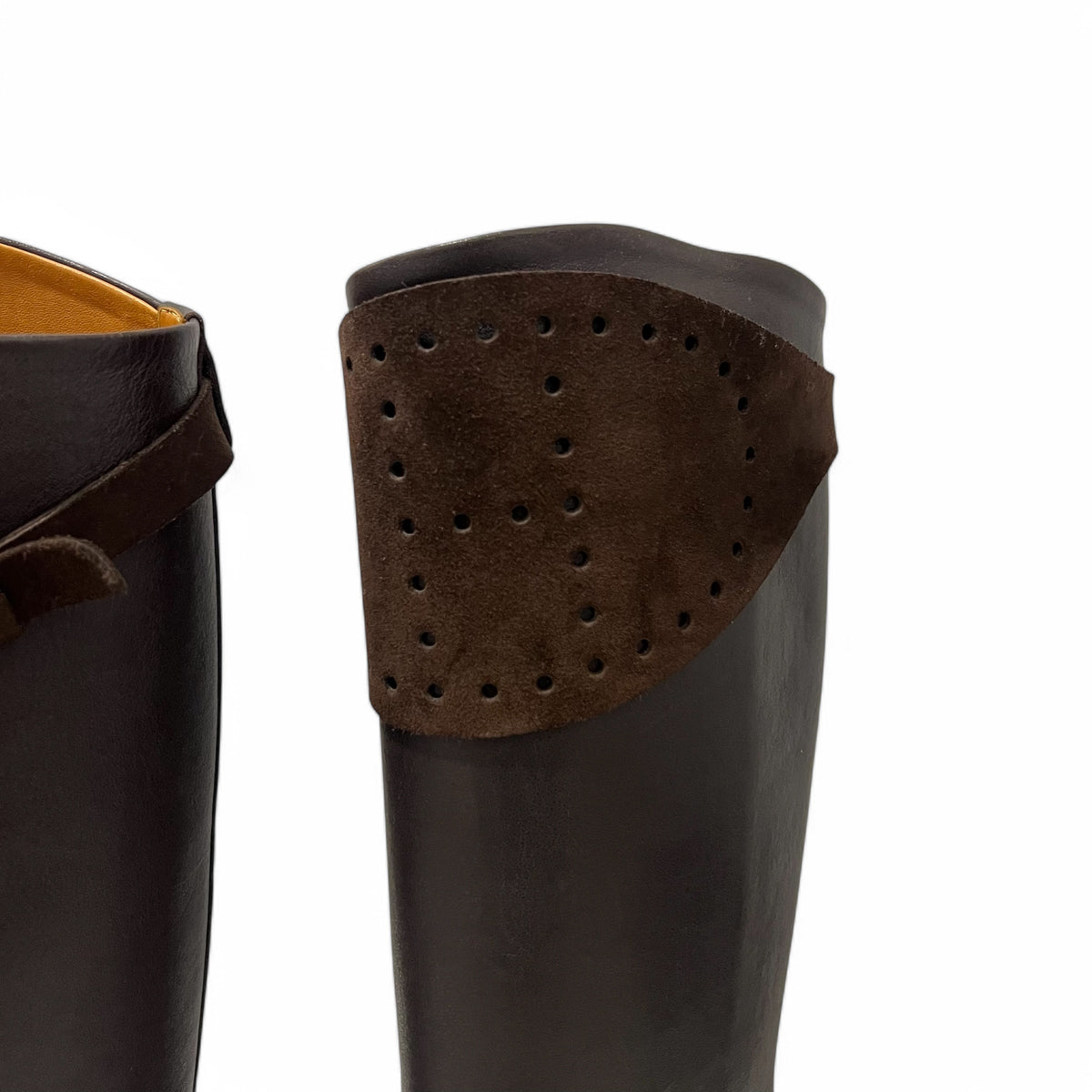 Hermès - Leather and suede boots