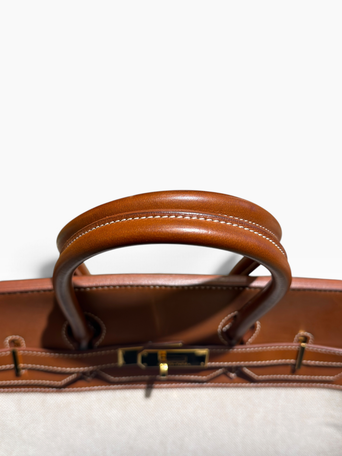 Hermès - Birkin 35 aus Segeltuch und Barénia-Leder
