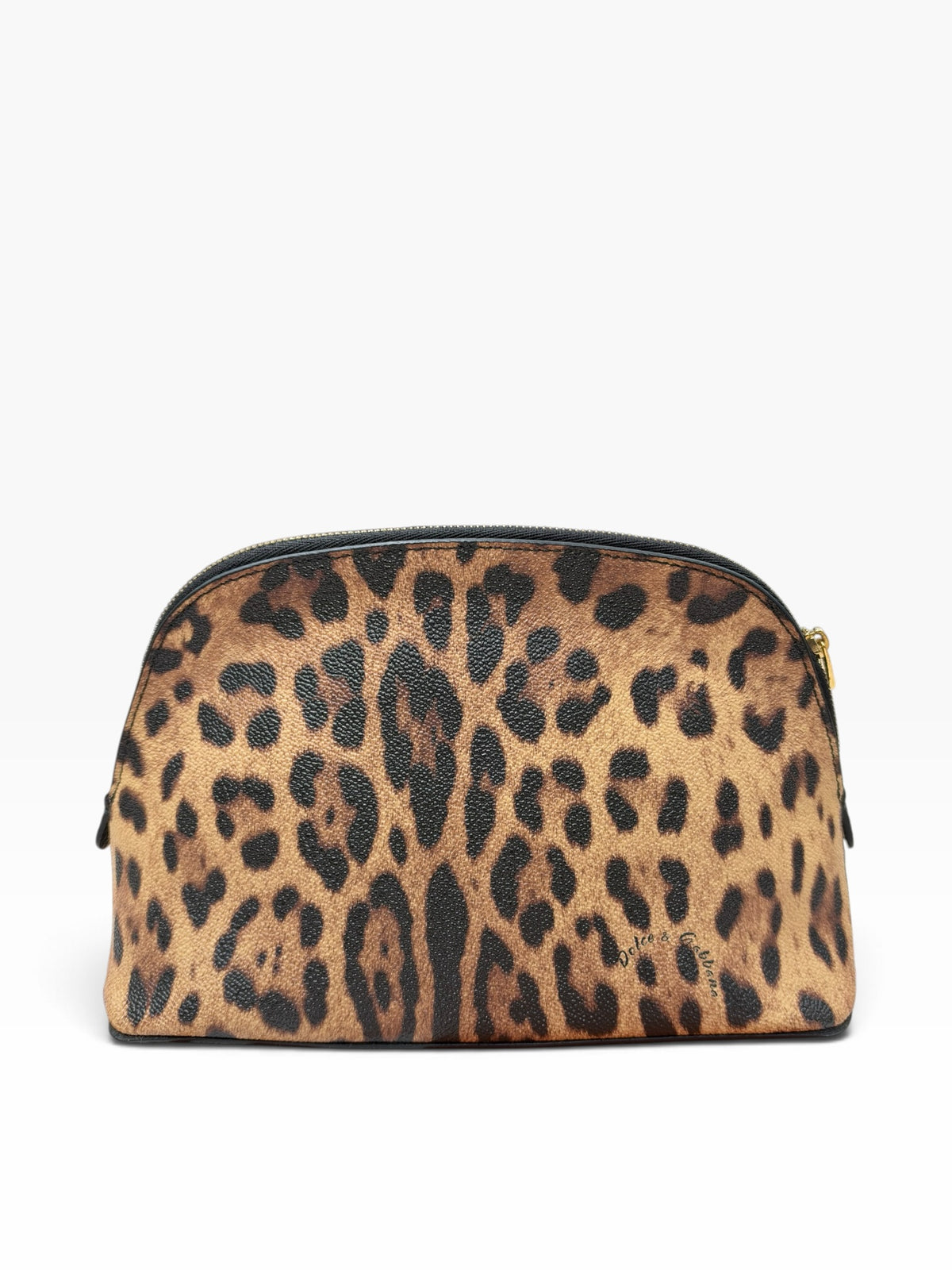 Dolce Gabbana - Pochette maquillage imprimé léopard