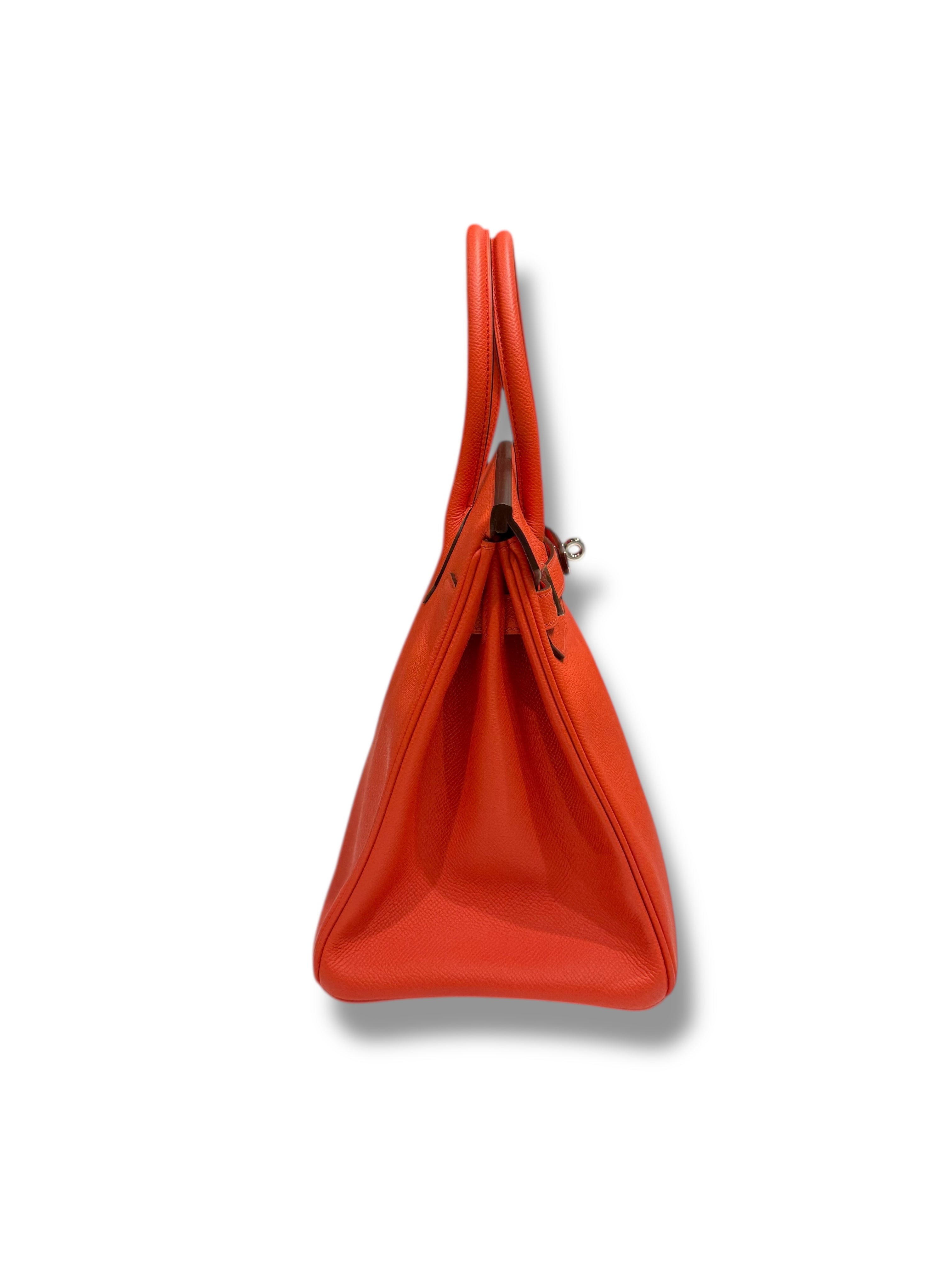 Hermès - Sac Birkin 30 Orange Poppy Epsom