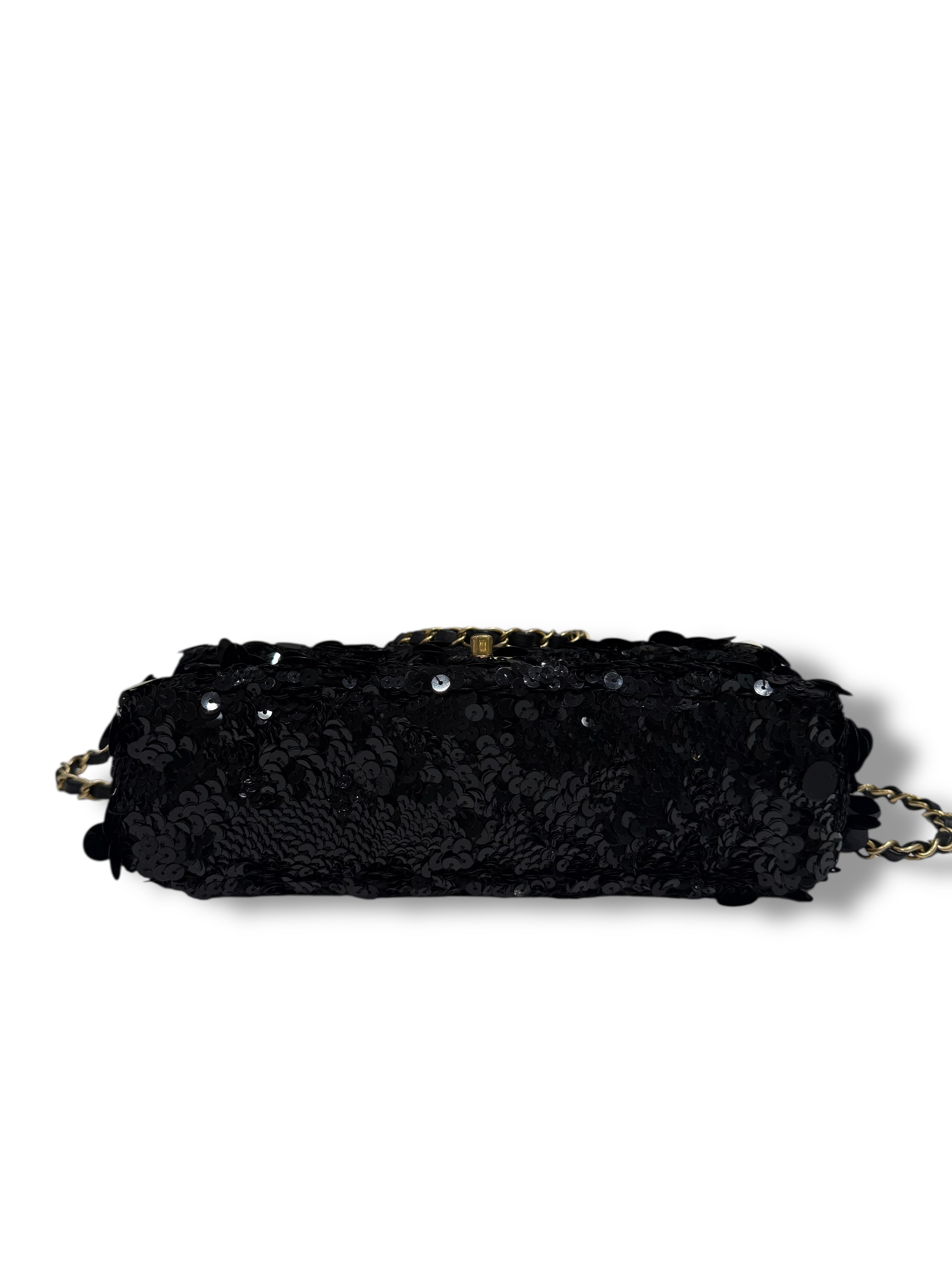 Chanel - Sac Classique Timeless 25 Sequins noirs