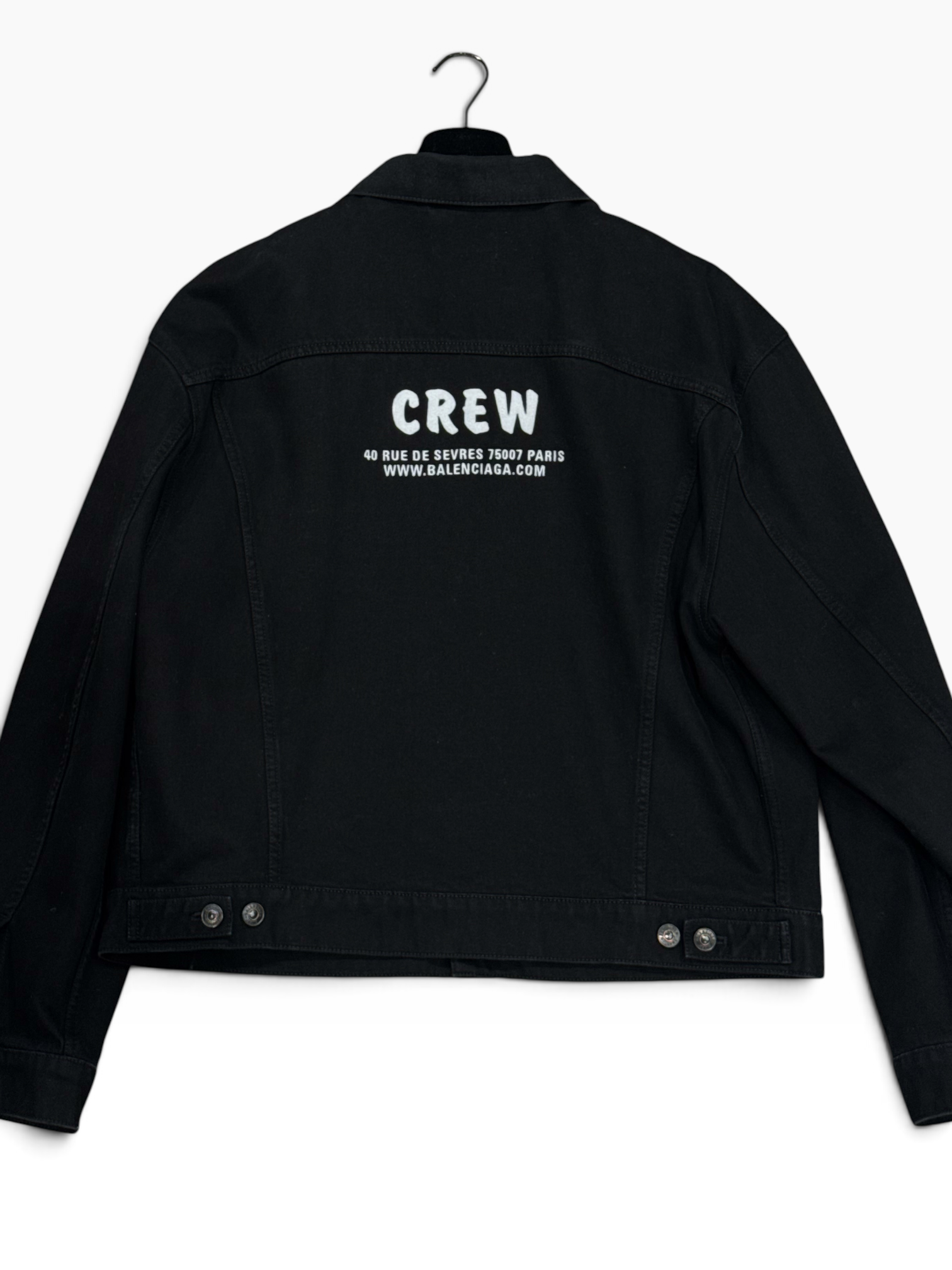 Balenciaga - Veste Denim Oversized Noir