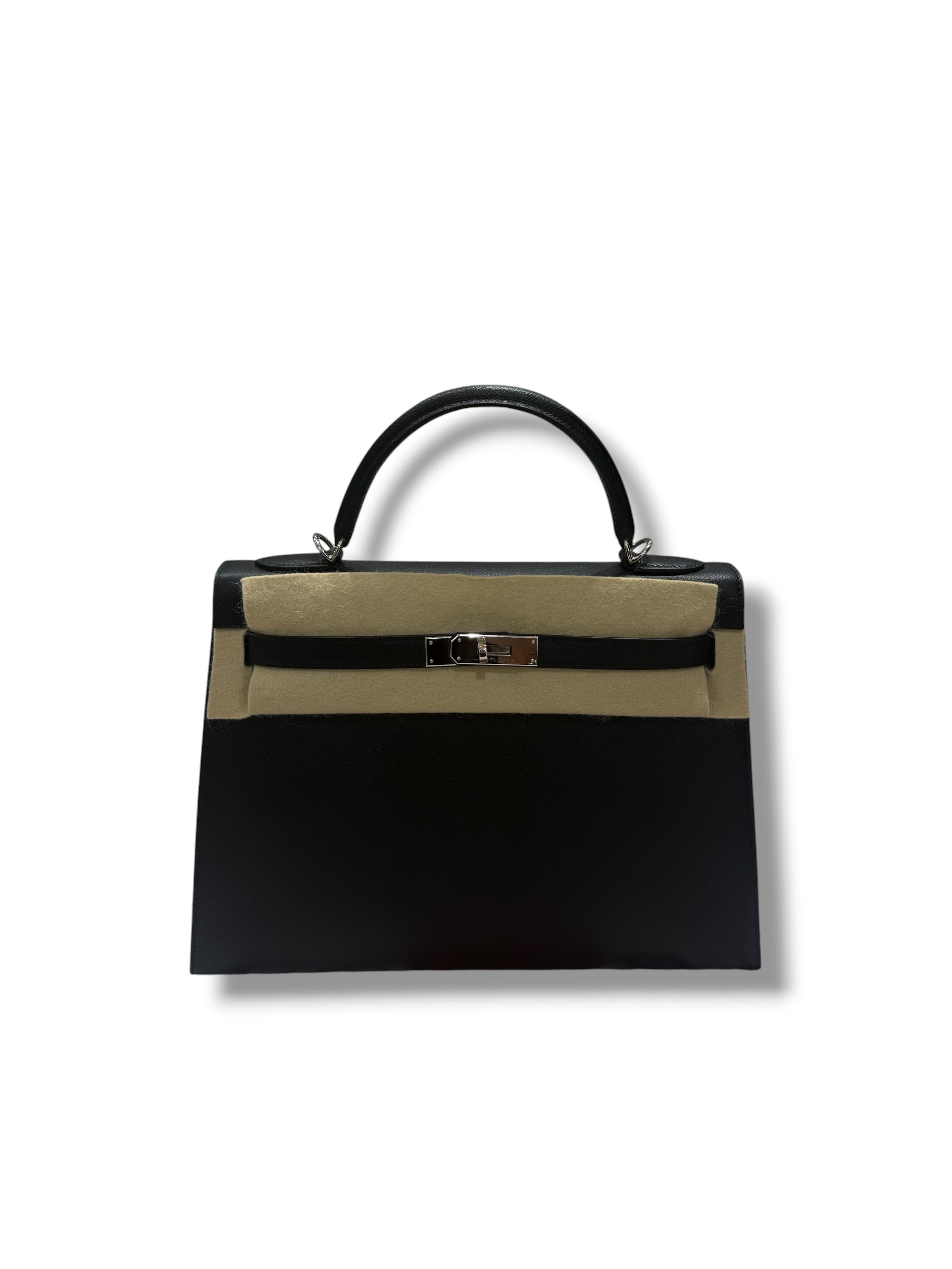 Hermès - Sac Kelly II sellier 32 epsom Noir