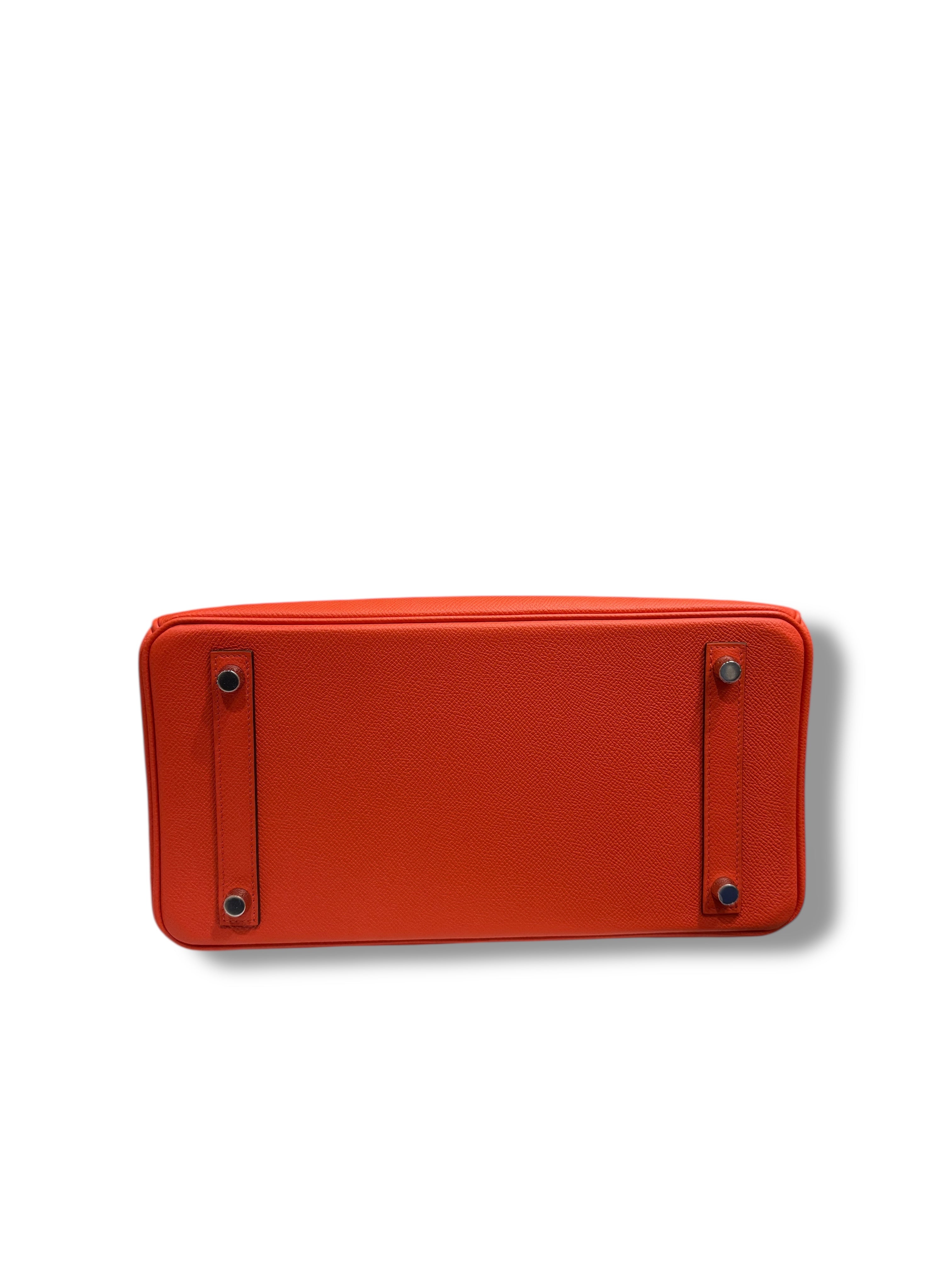 Hermès - Sac Birkin 30 Orange Poppy Epsom