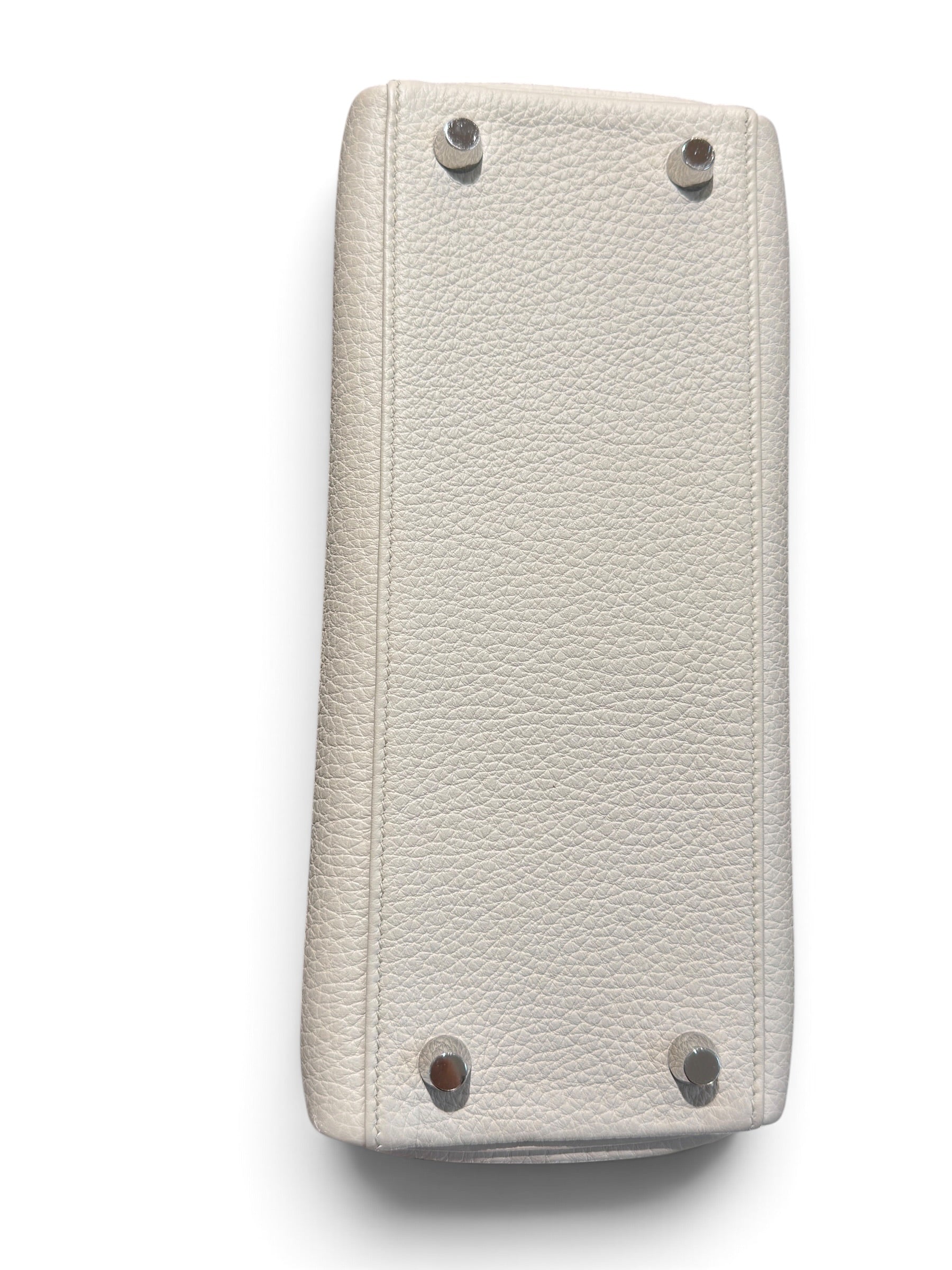 Hermès - Sac Kelly 25 Togo Béton