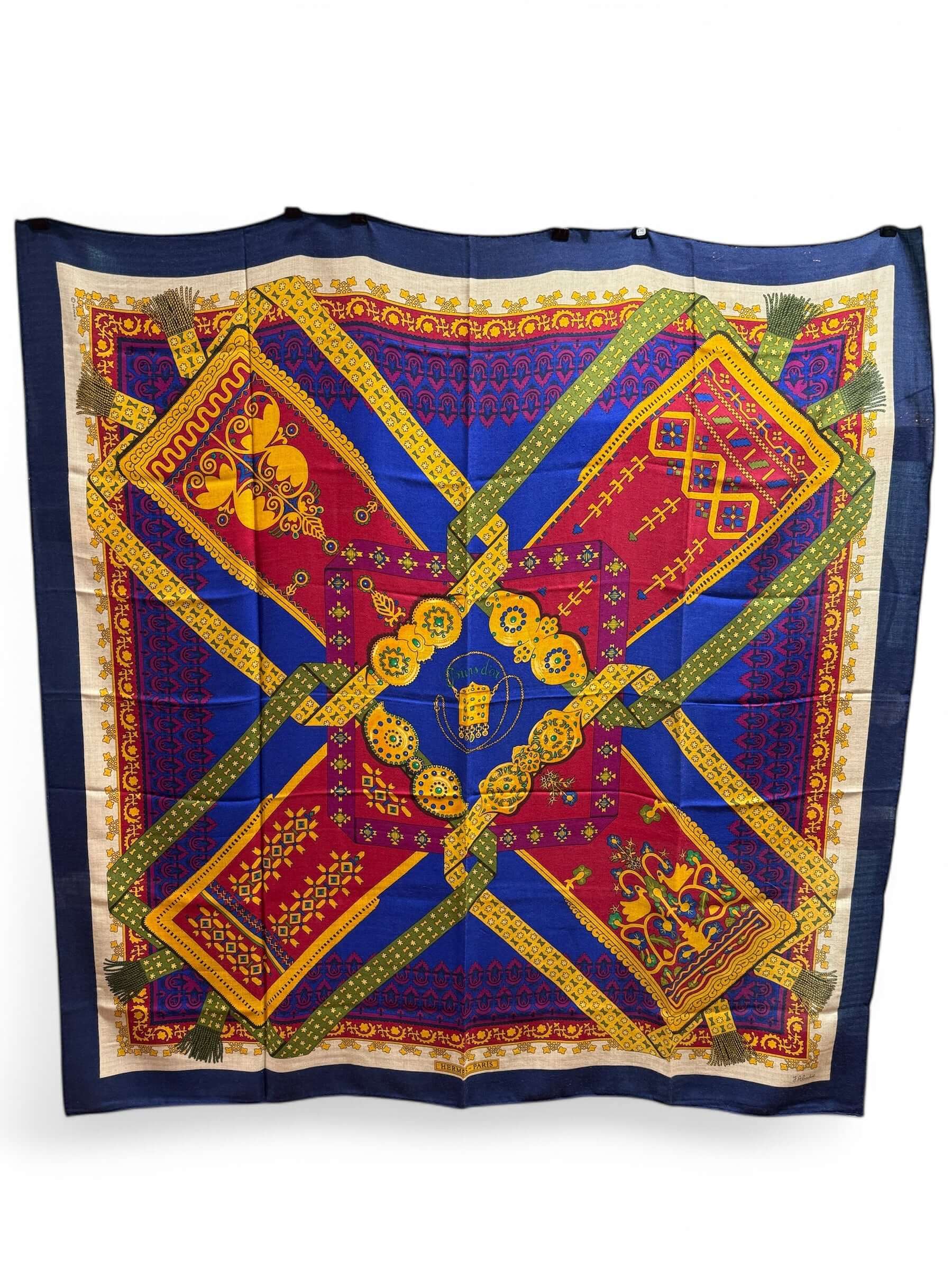 Hermès - Châle 140 Brins d’or