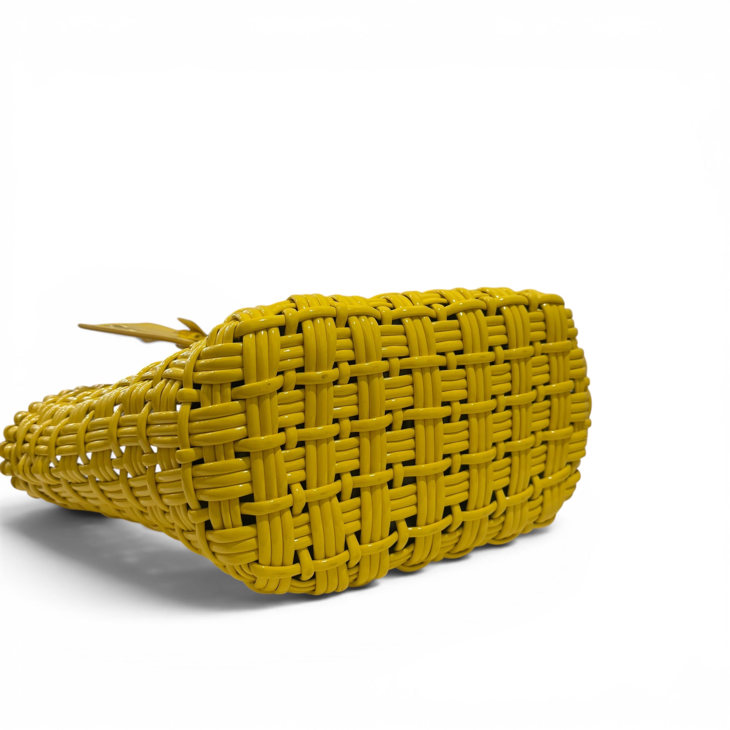 Balenciaga - Panier jaune en caoutchouc