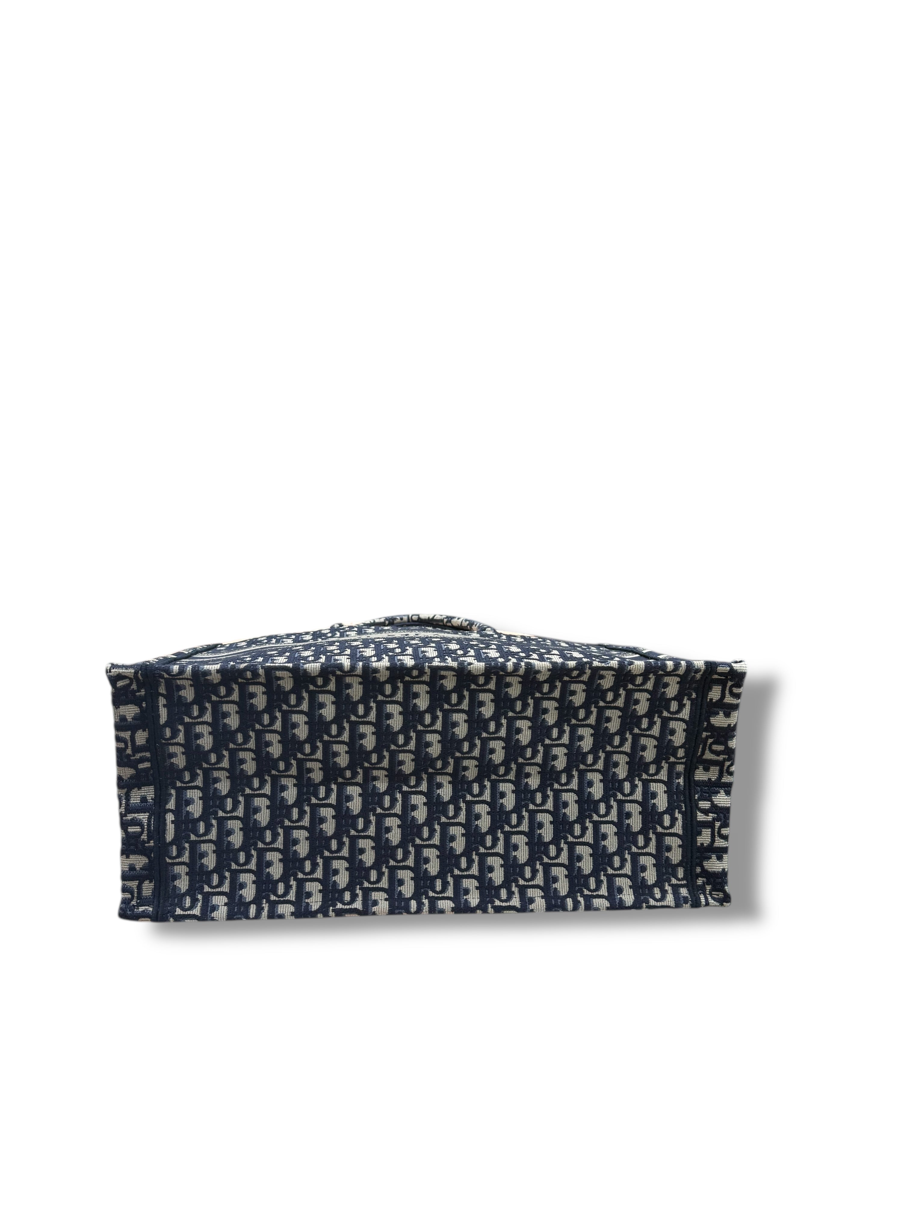 Dior - Sac Tote bag toile Oblique GM