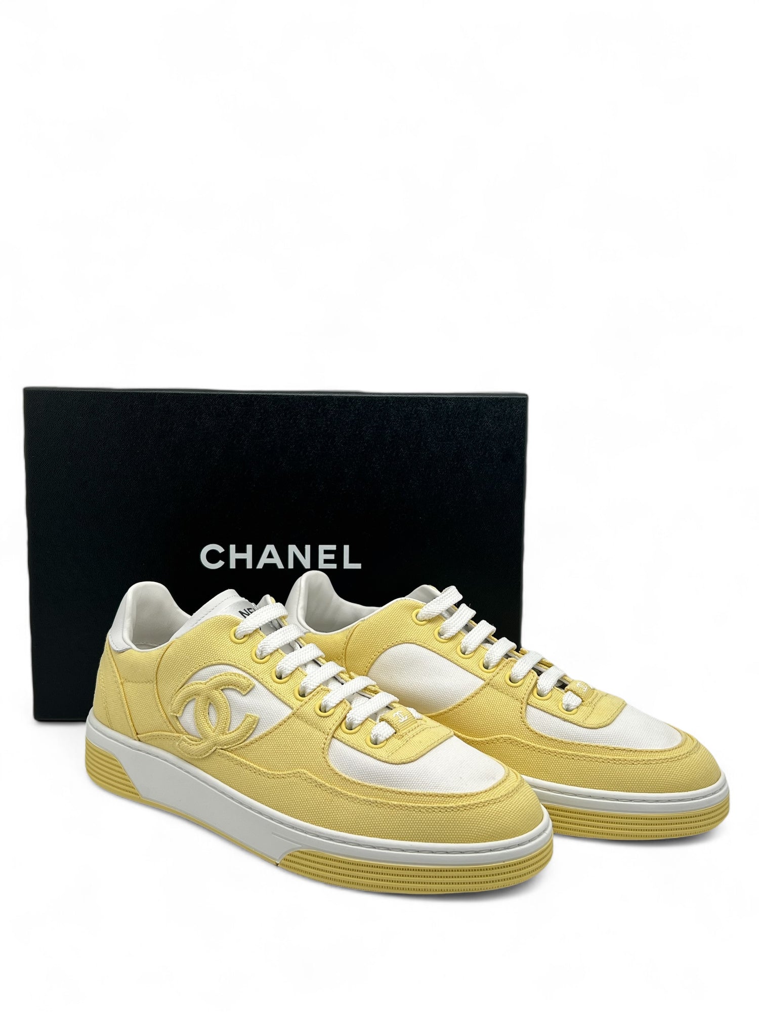 Chanel - Yellow Sneakers Size 38