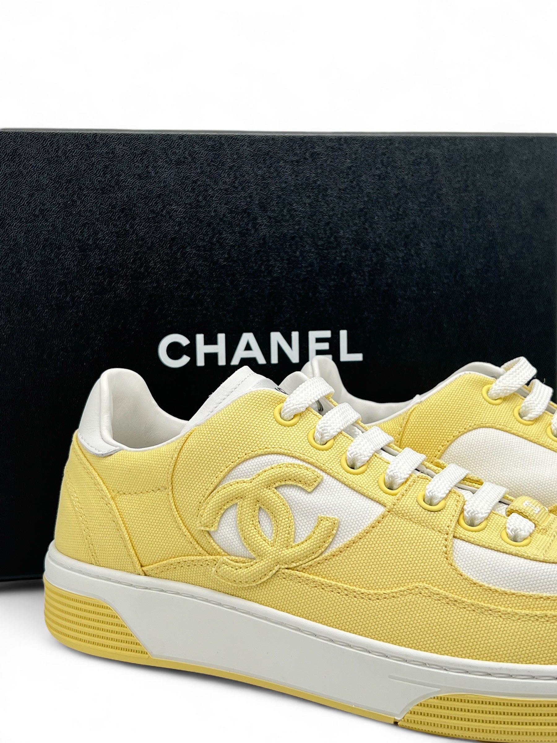 Chanel - Yellow Sneakers Size 38