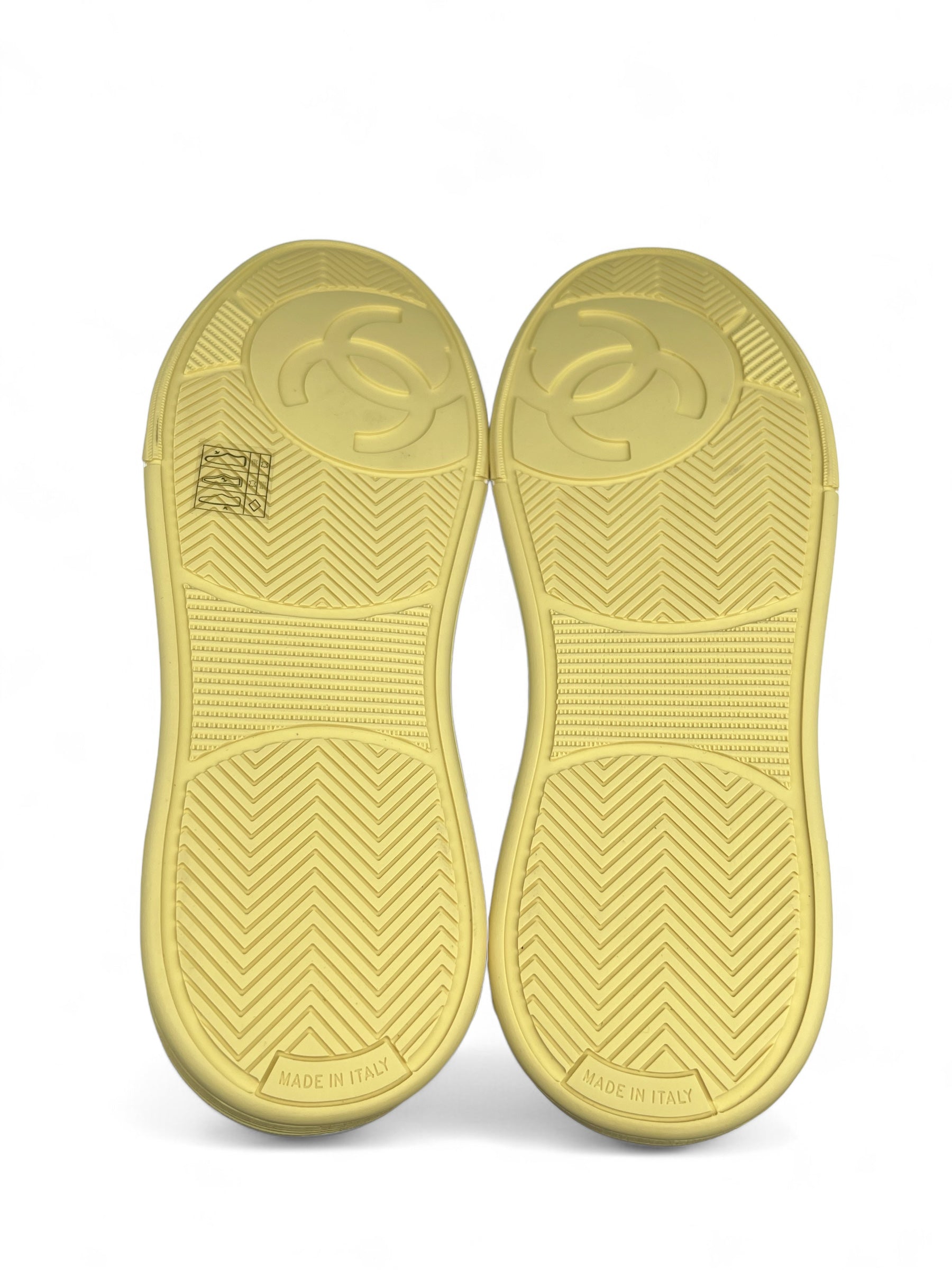 Chanel - Yellow Sneakers Size 38