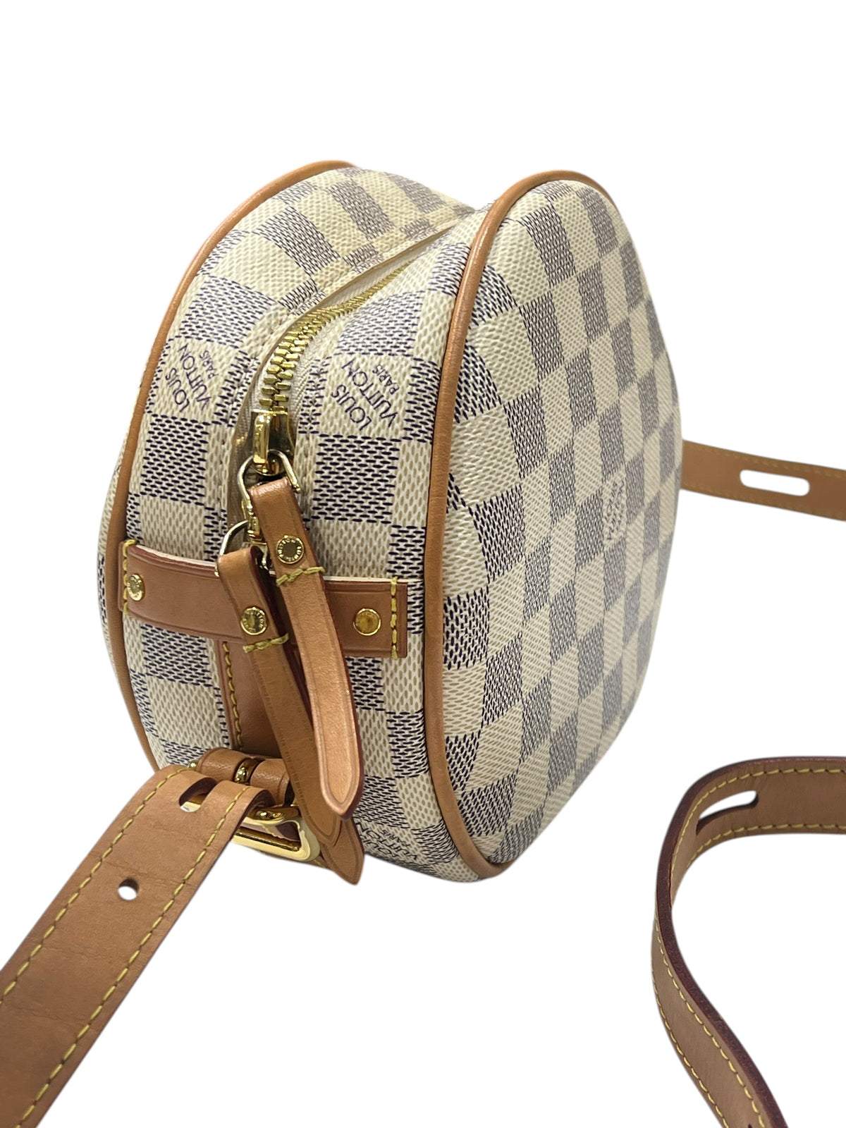 Louis Vuitton - sac boîte à chapeaux toile damier azur