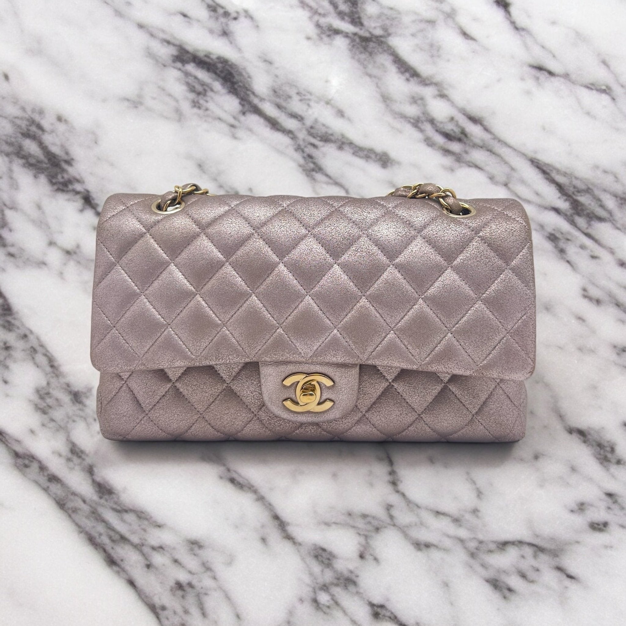 Chanel - Sac Timeless Violet M 11.12 double flap