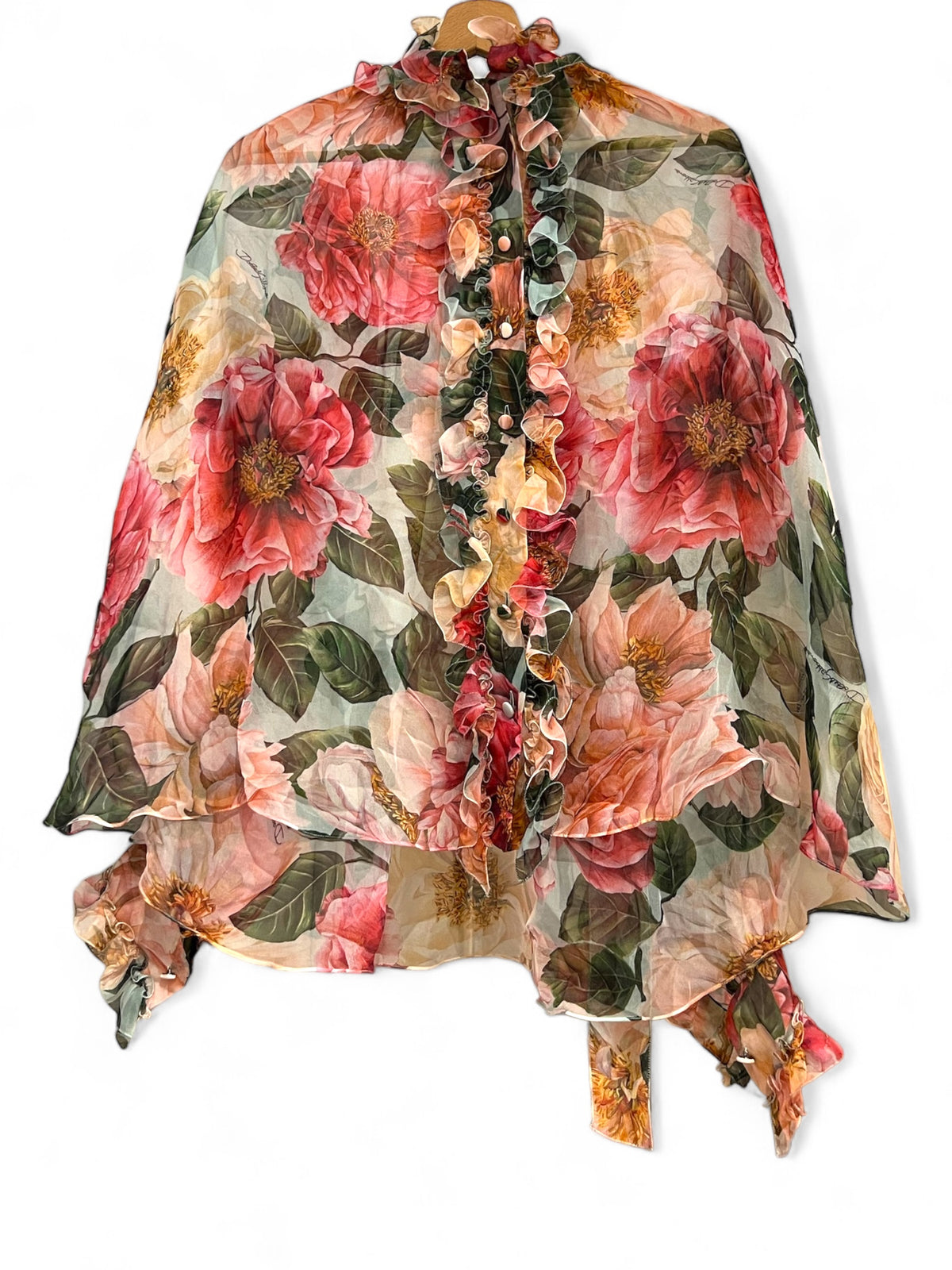 Dolce & Gabbana - T-shirt Chemisier fleuri TM