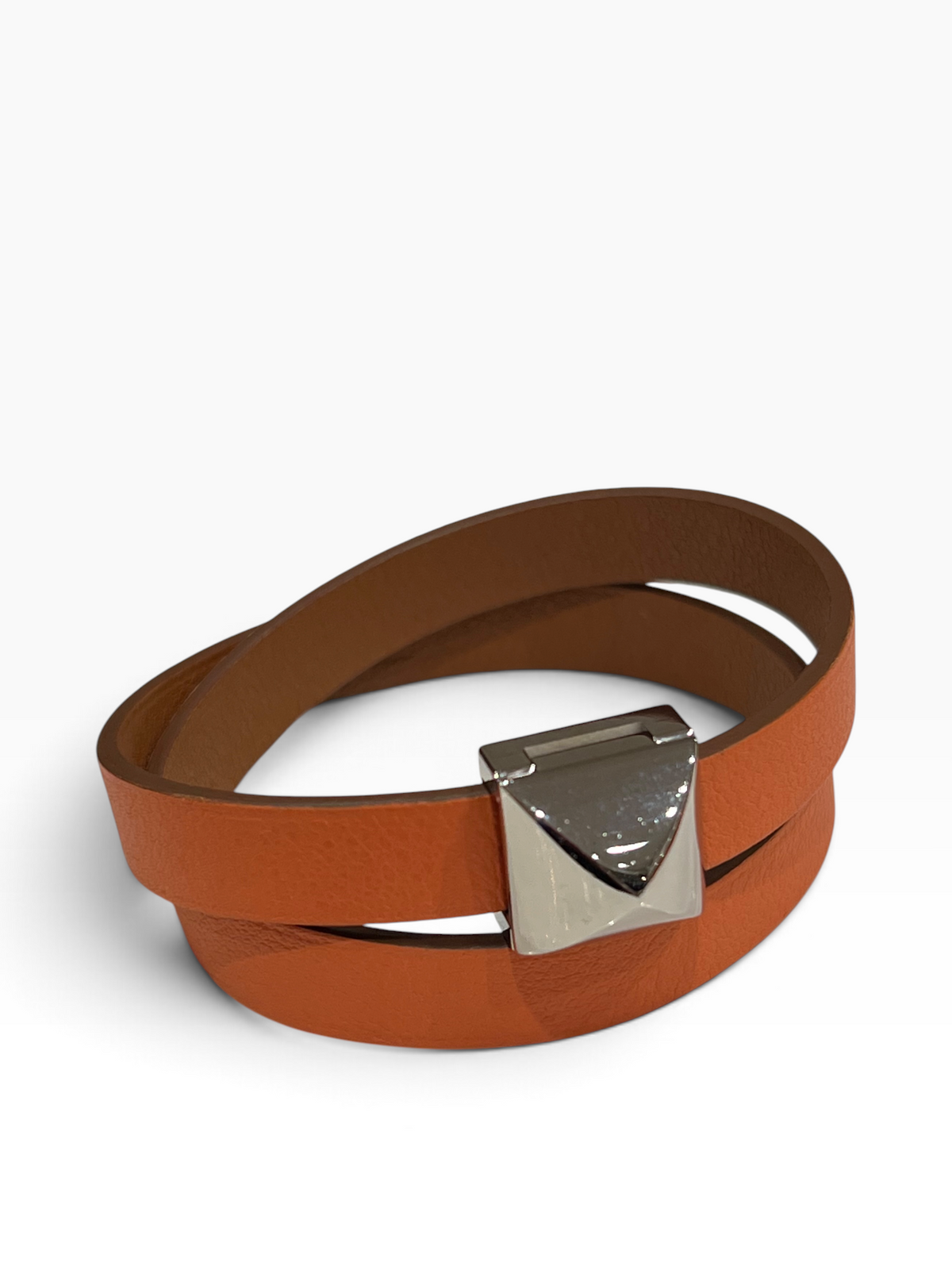 Hermès -Bracelet Medor double tour en cuir