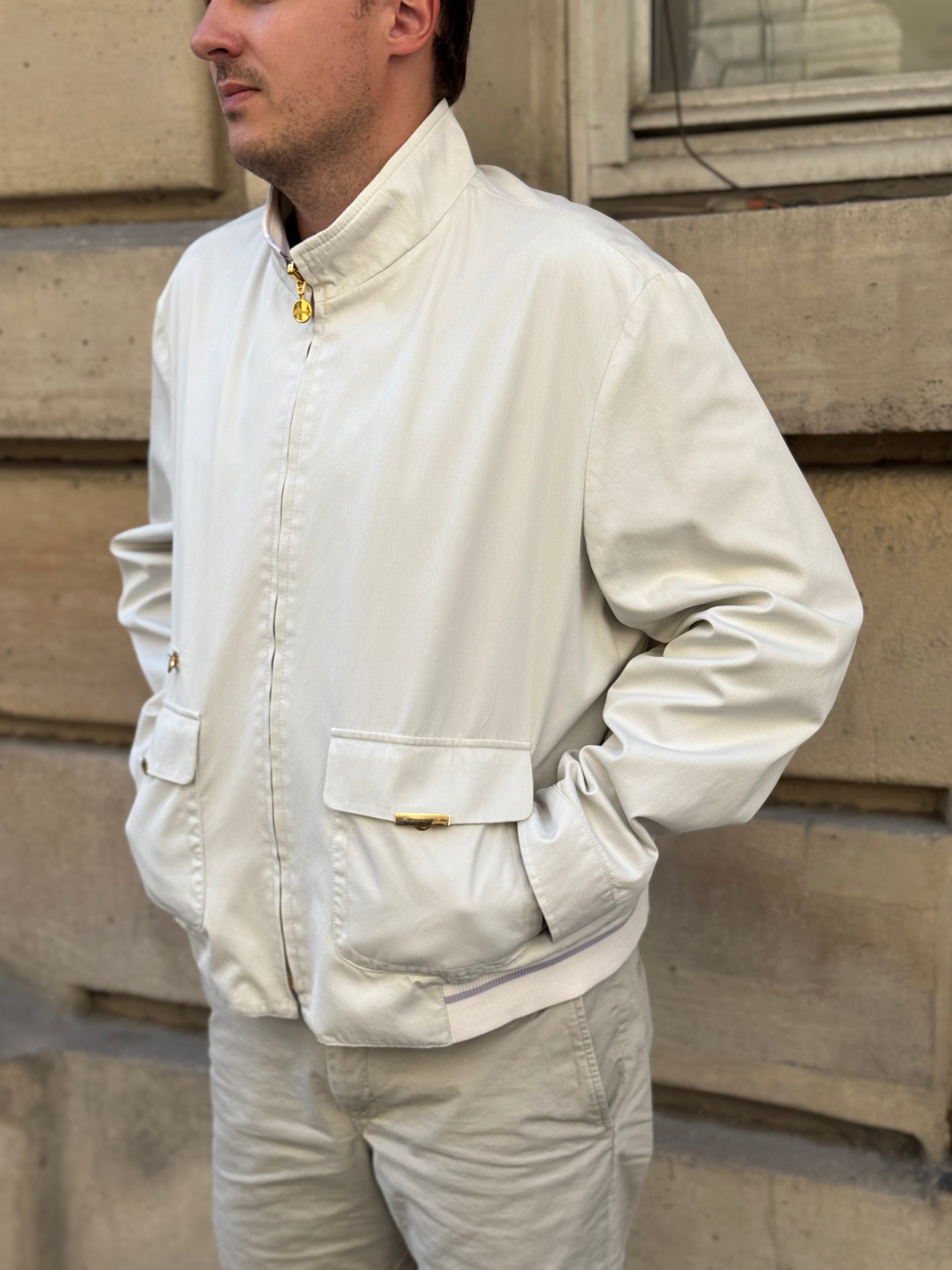 Brioni - Reversible jacket, off-white/purple