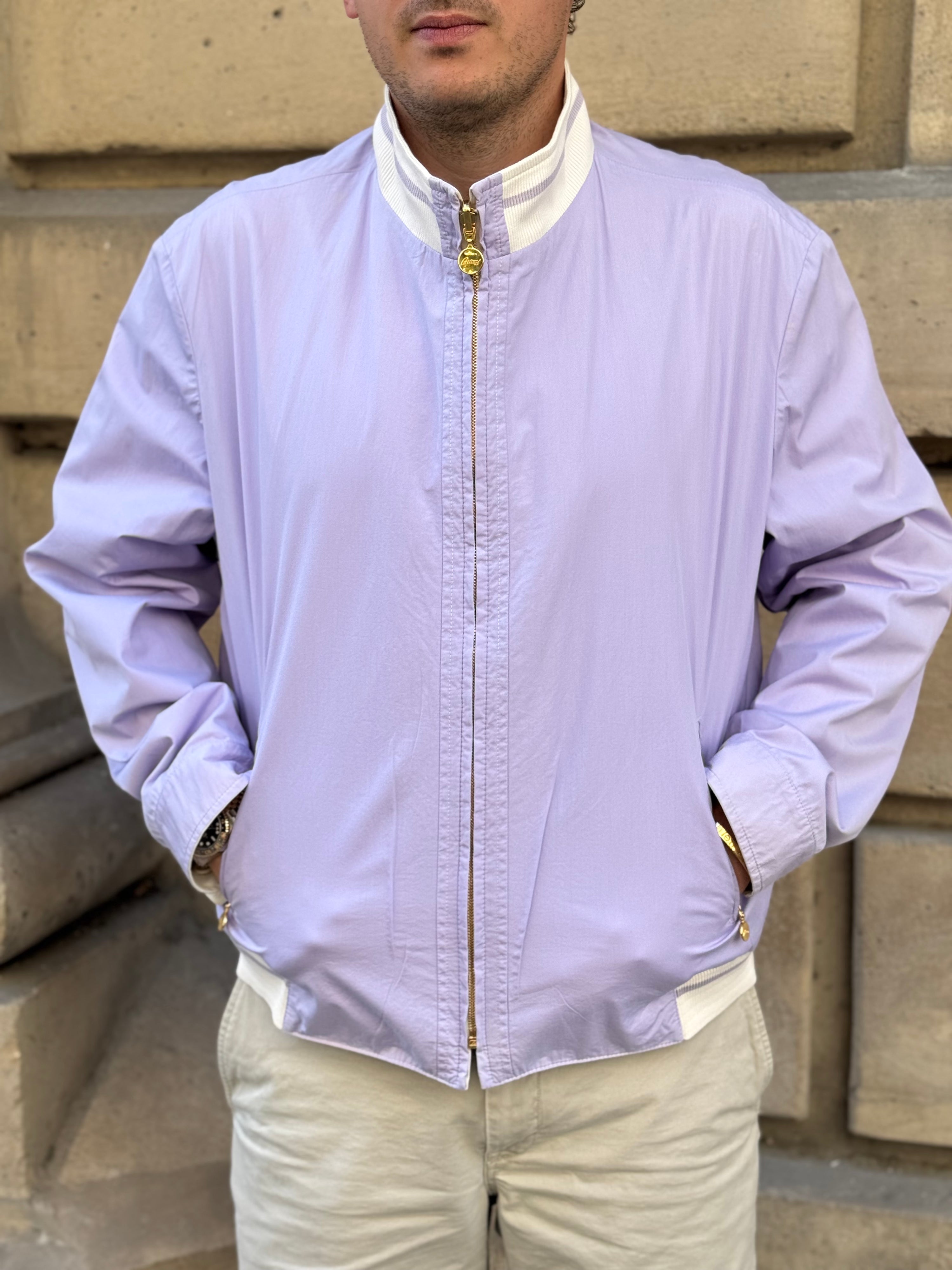Brioni - Reversible jacket, off-white/purple