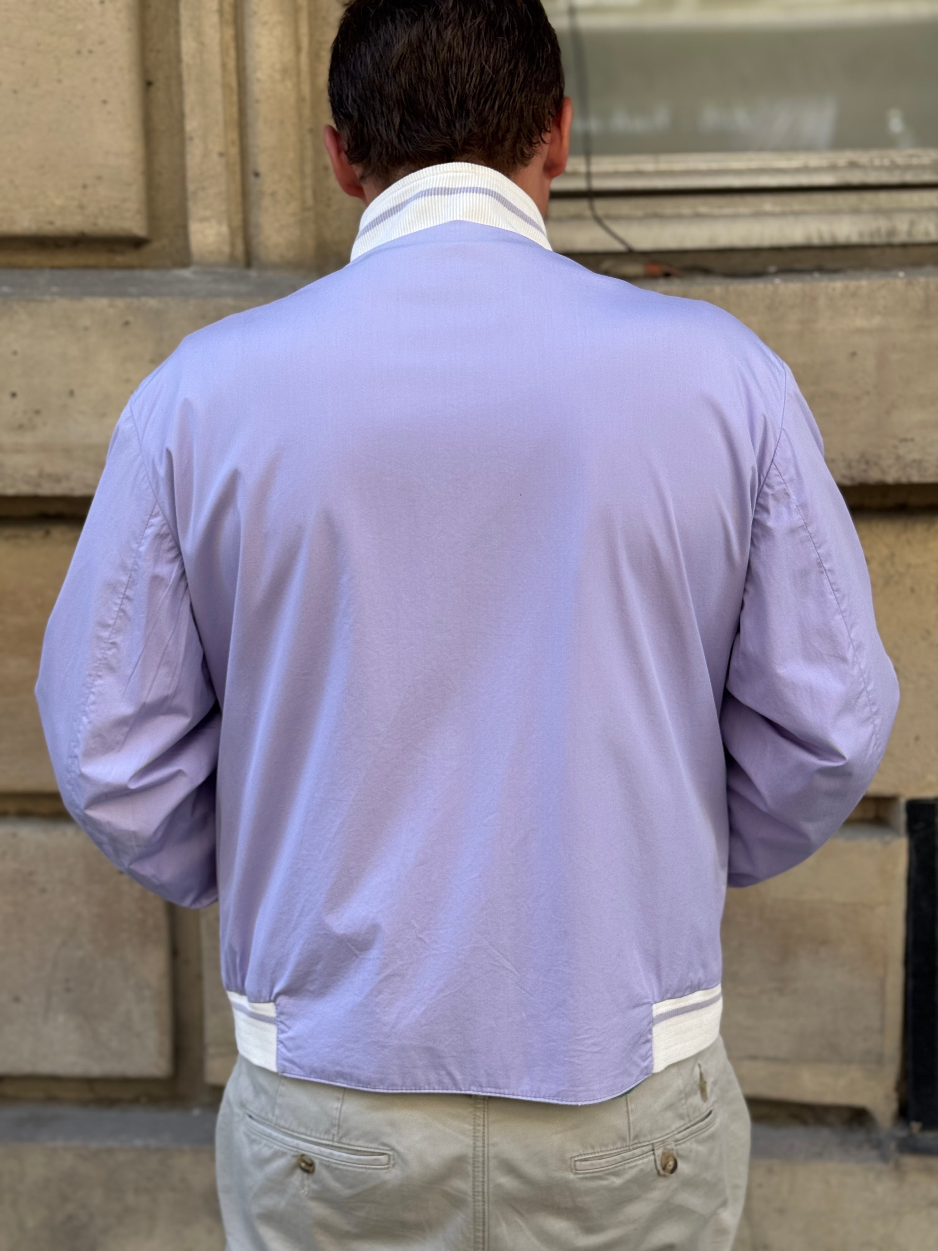 Brioni - Reversible jacket, off-white/purple