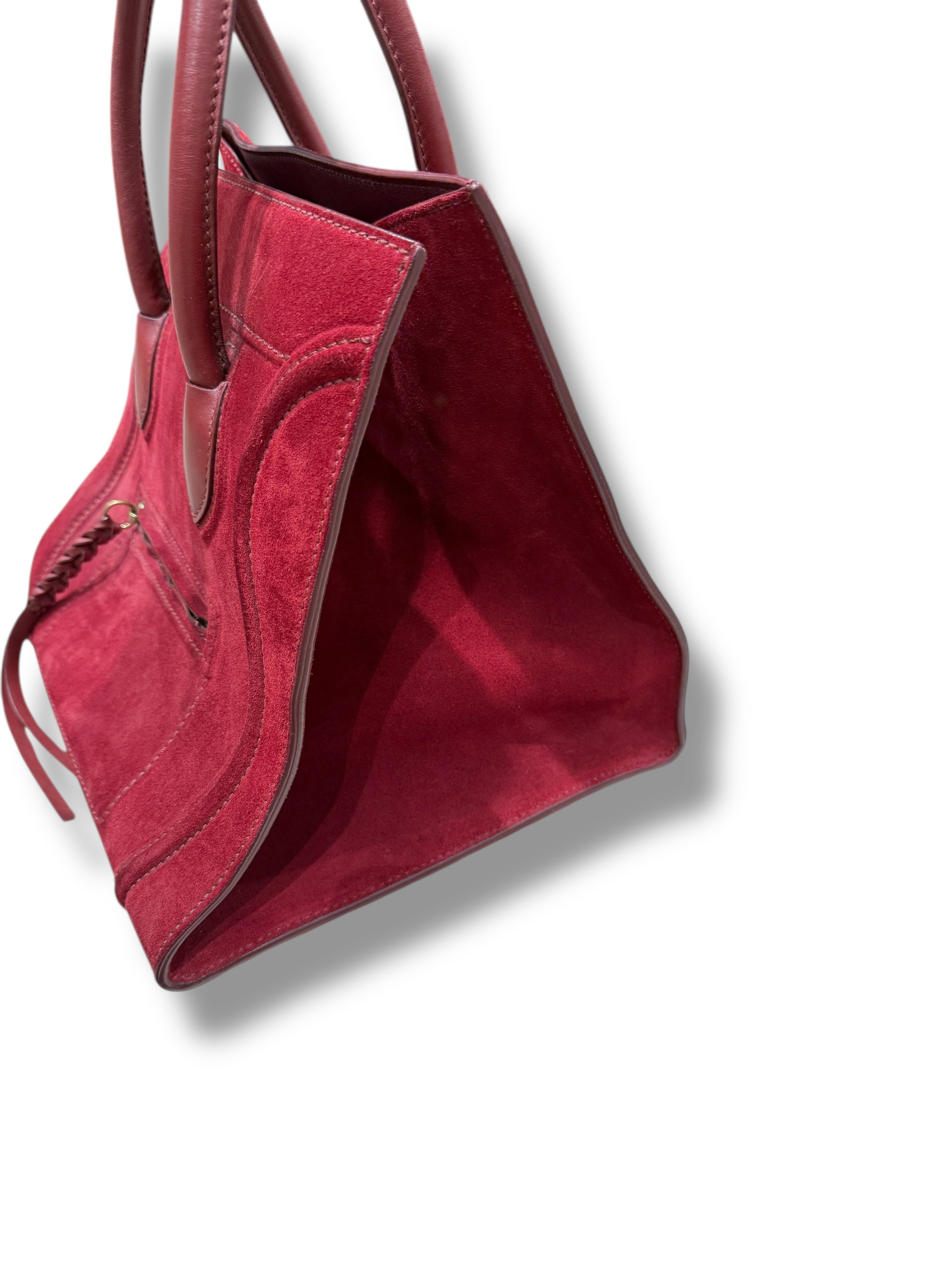 Céline - sac phantom daim bordeaux