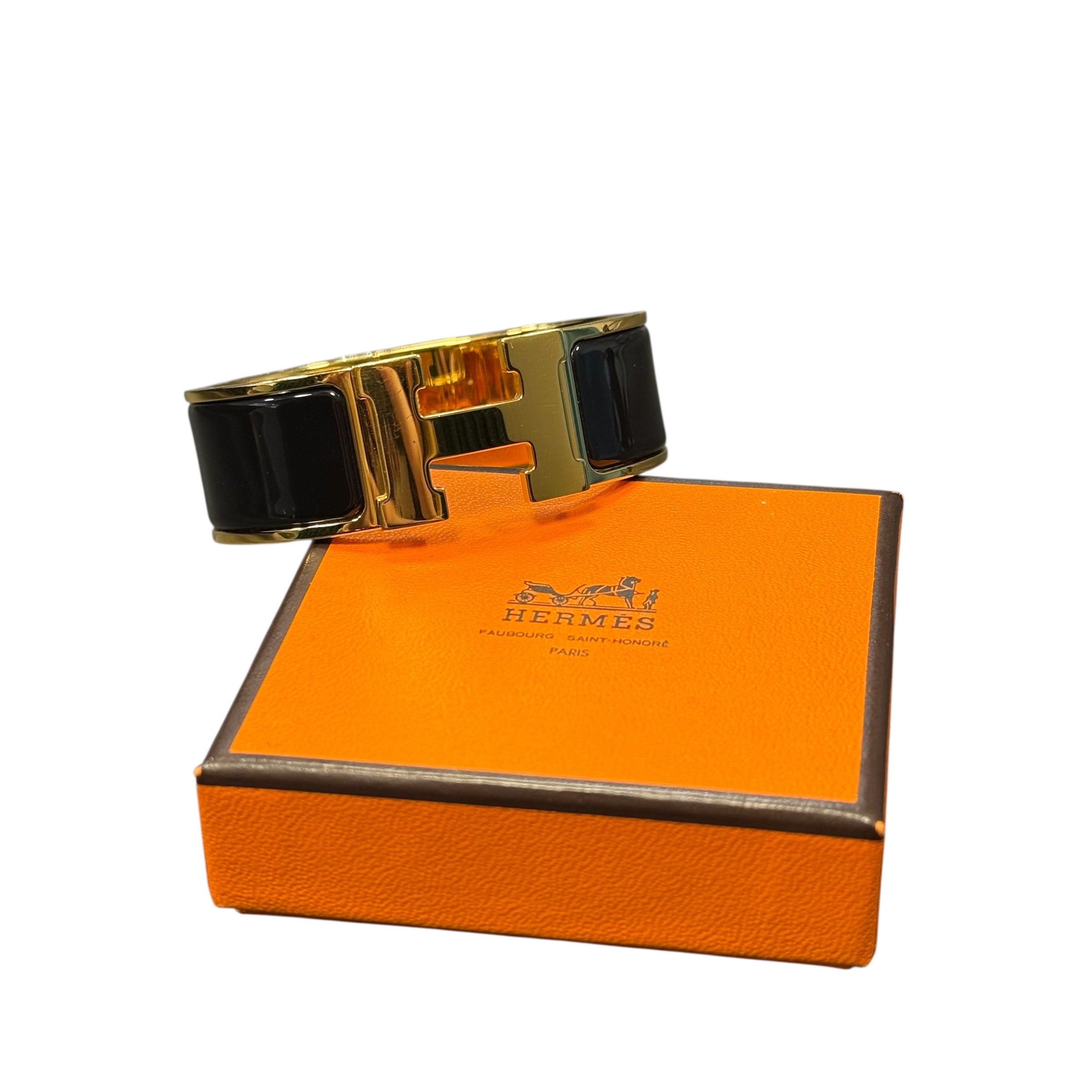 Hermès - Bracelet Clic Clac H noir