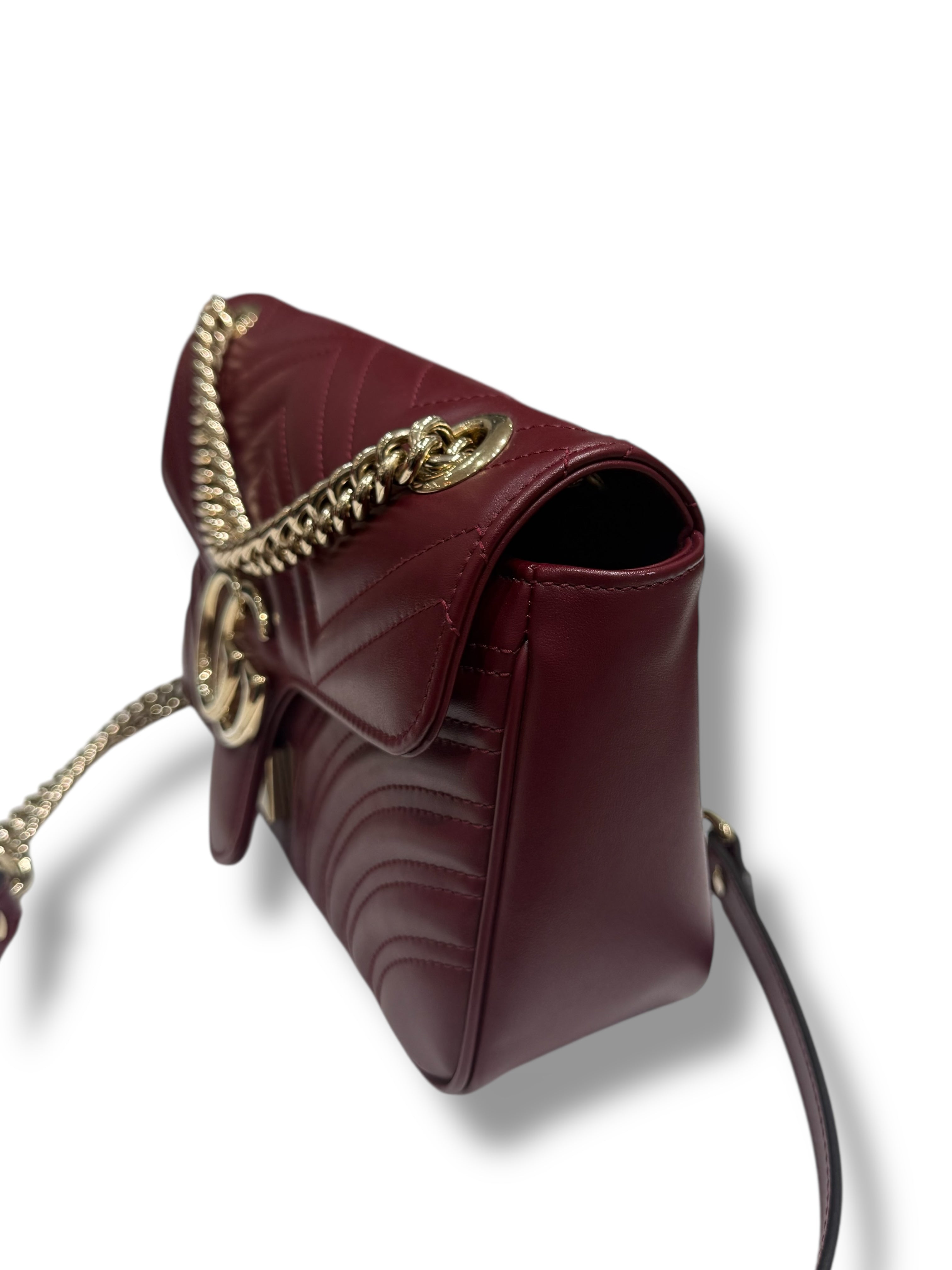 Gucci - Sac GG Marmont MM Bordeaux