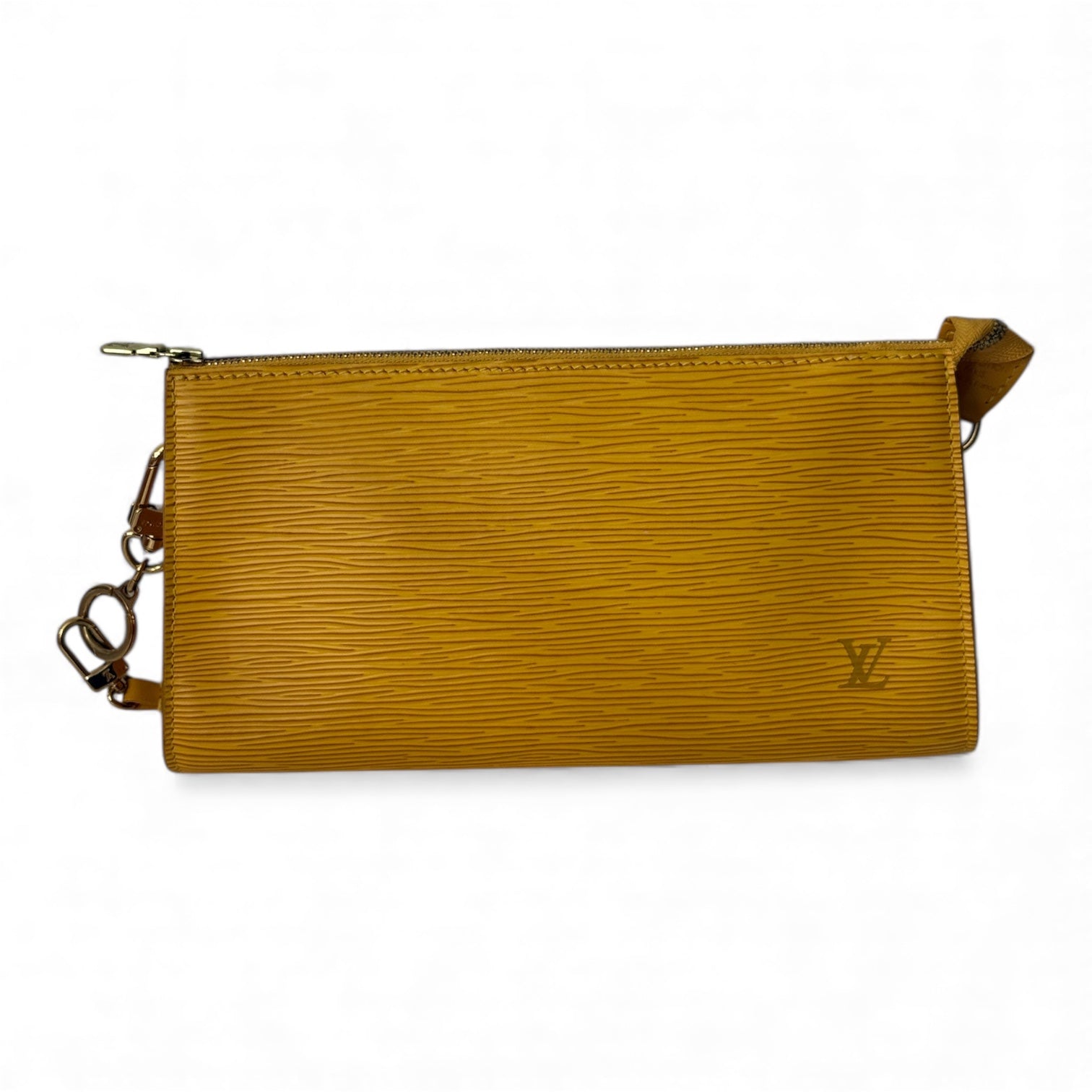 Louis Vuitton - Pochette accessoire cuir épi jaune