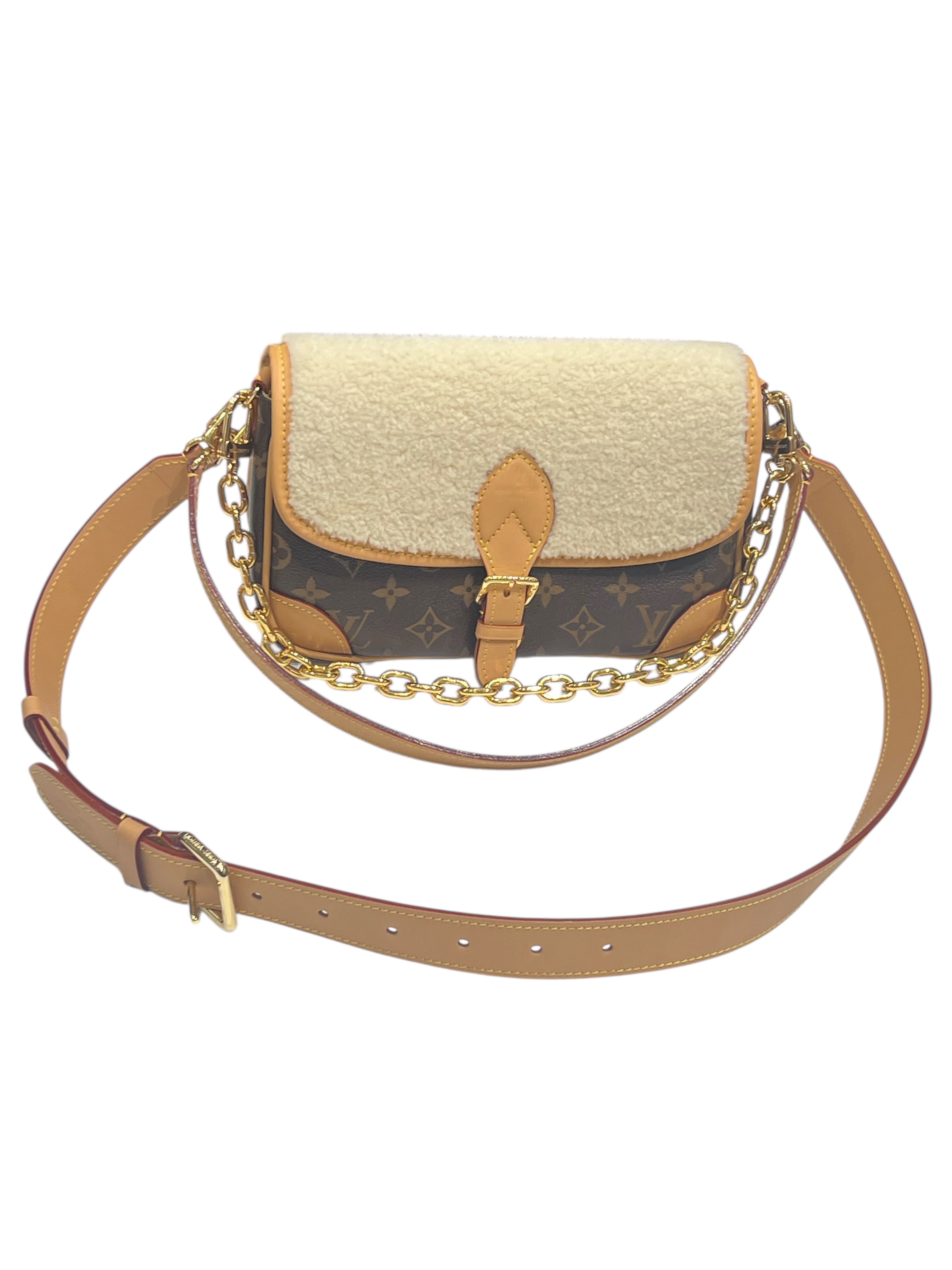 Louis Vuitton - sac Diane peau lainée