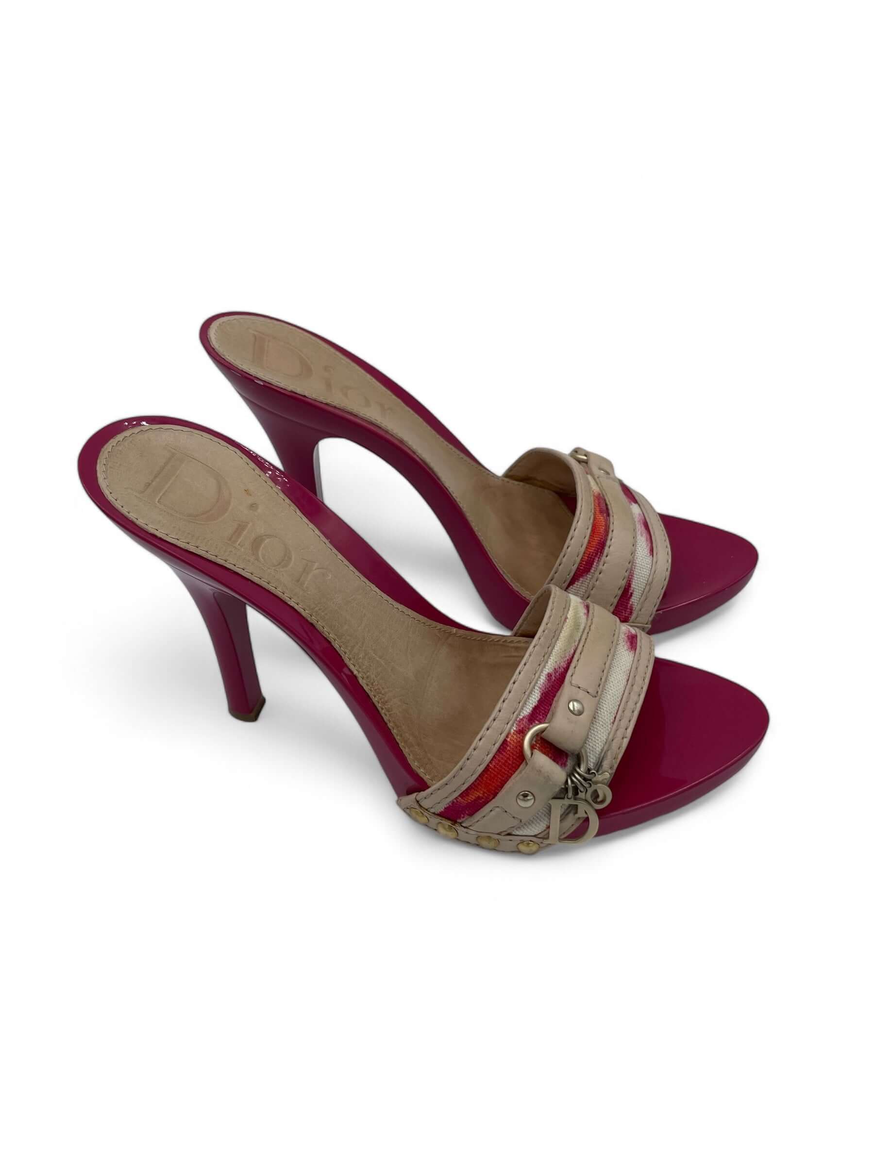 Dior – Rosa Mule-Sandale, Größe 35