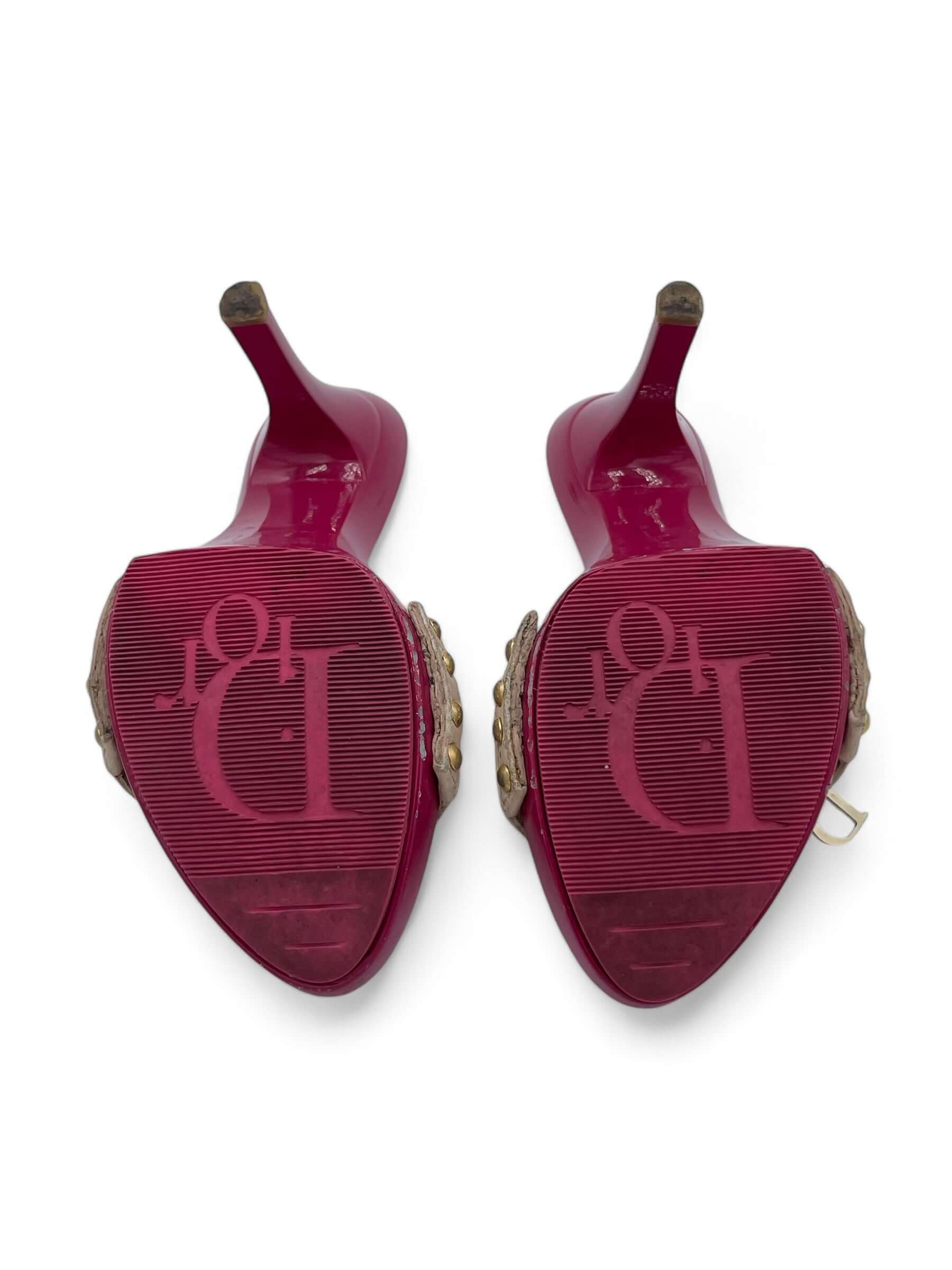 Dior – Rosa Mule-Sandale, Größe 35