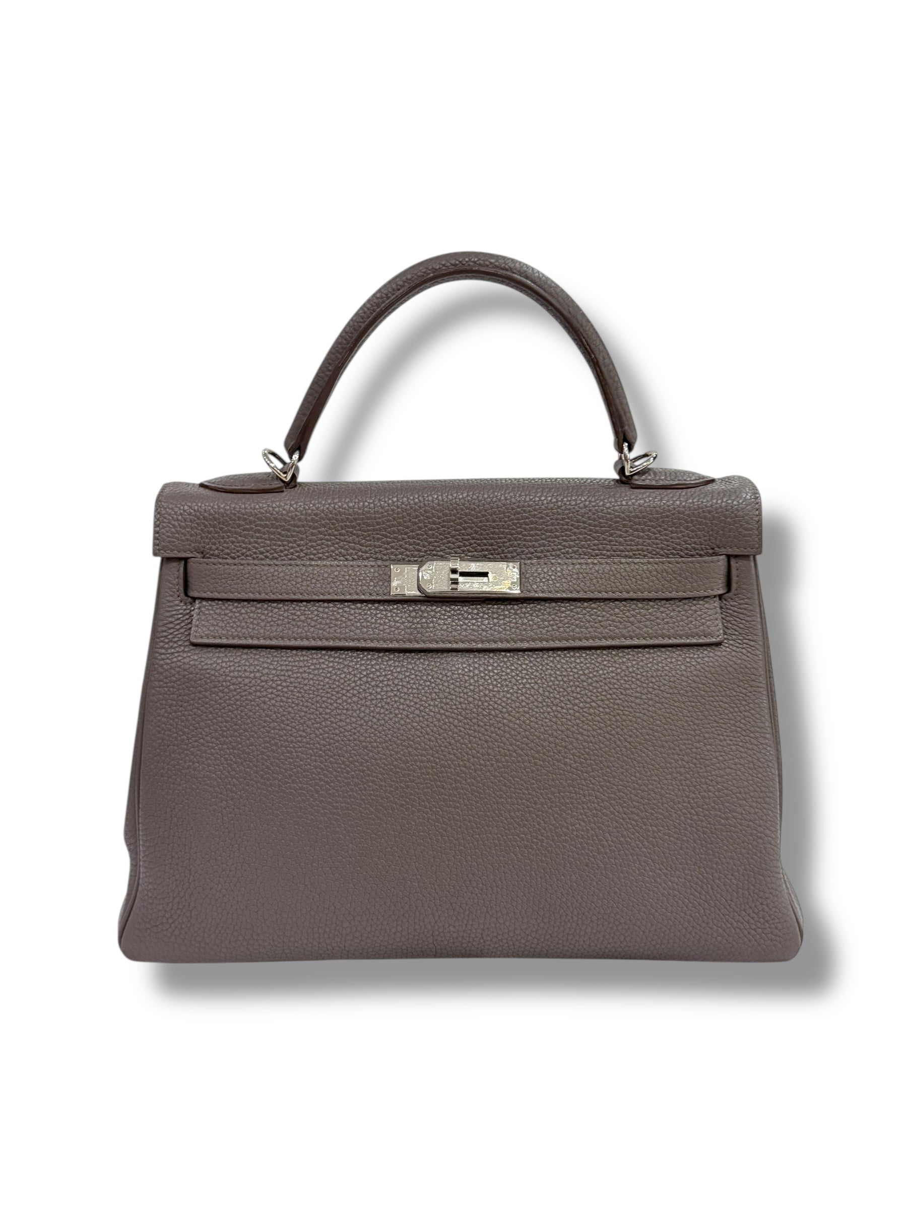 Hermès - Sac Kelly 32 étoupe