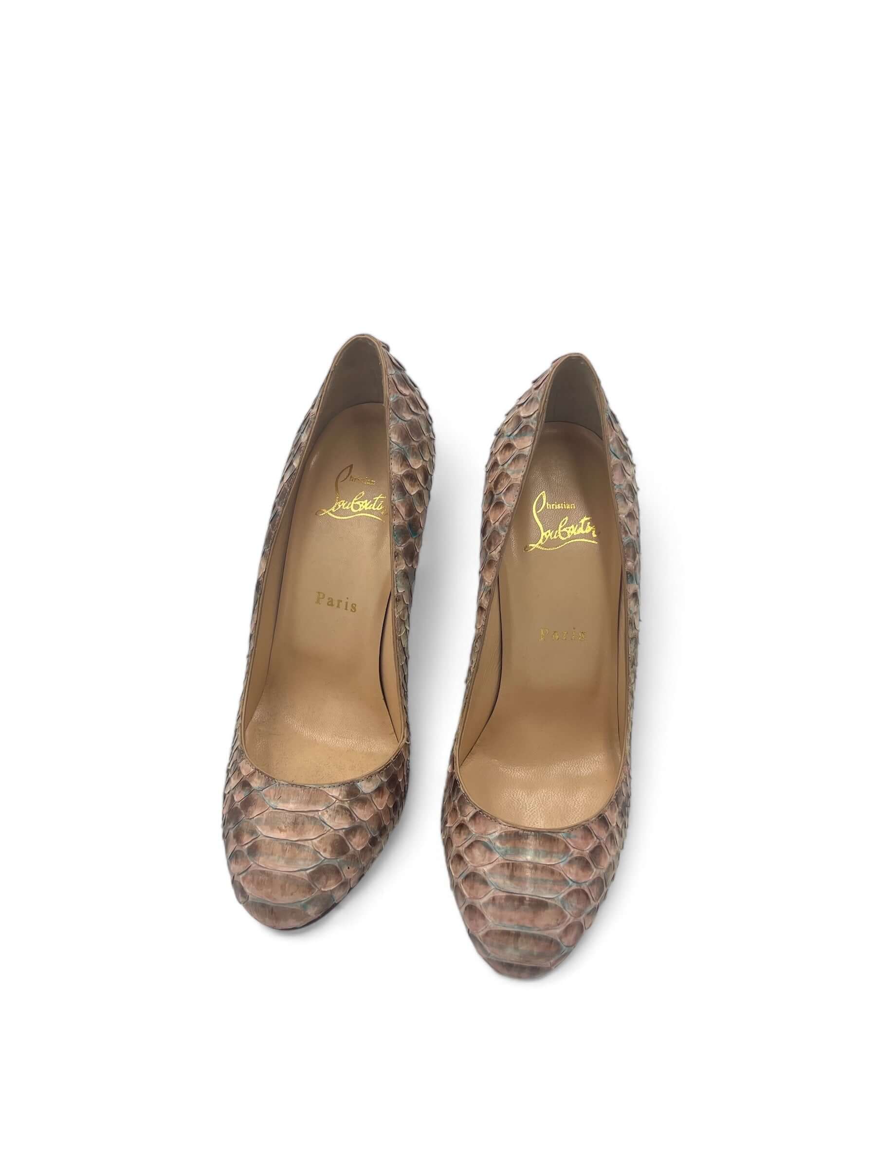 Louboutin - Escarpin python