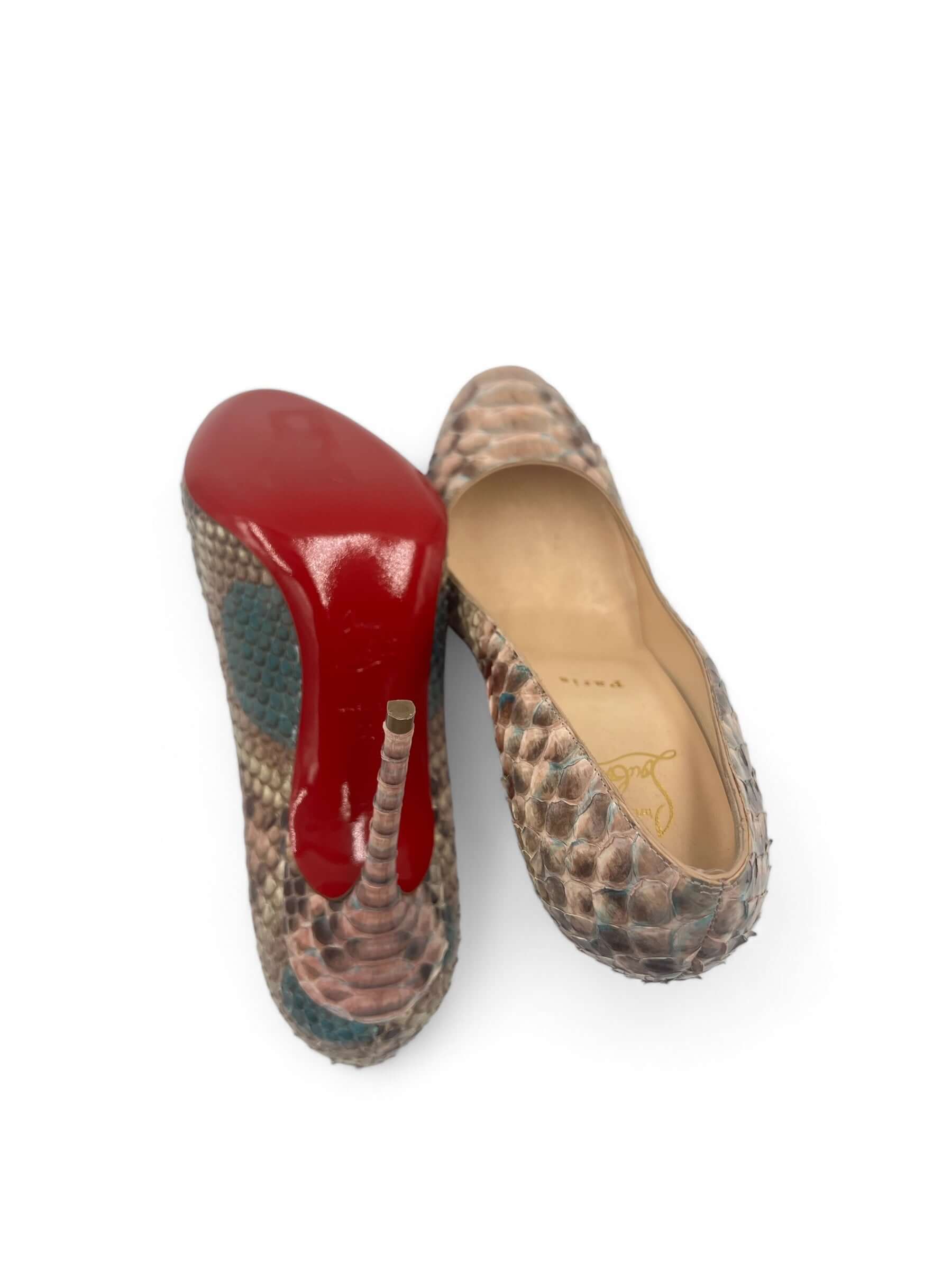 Louboutin - Escarpin python