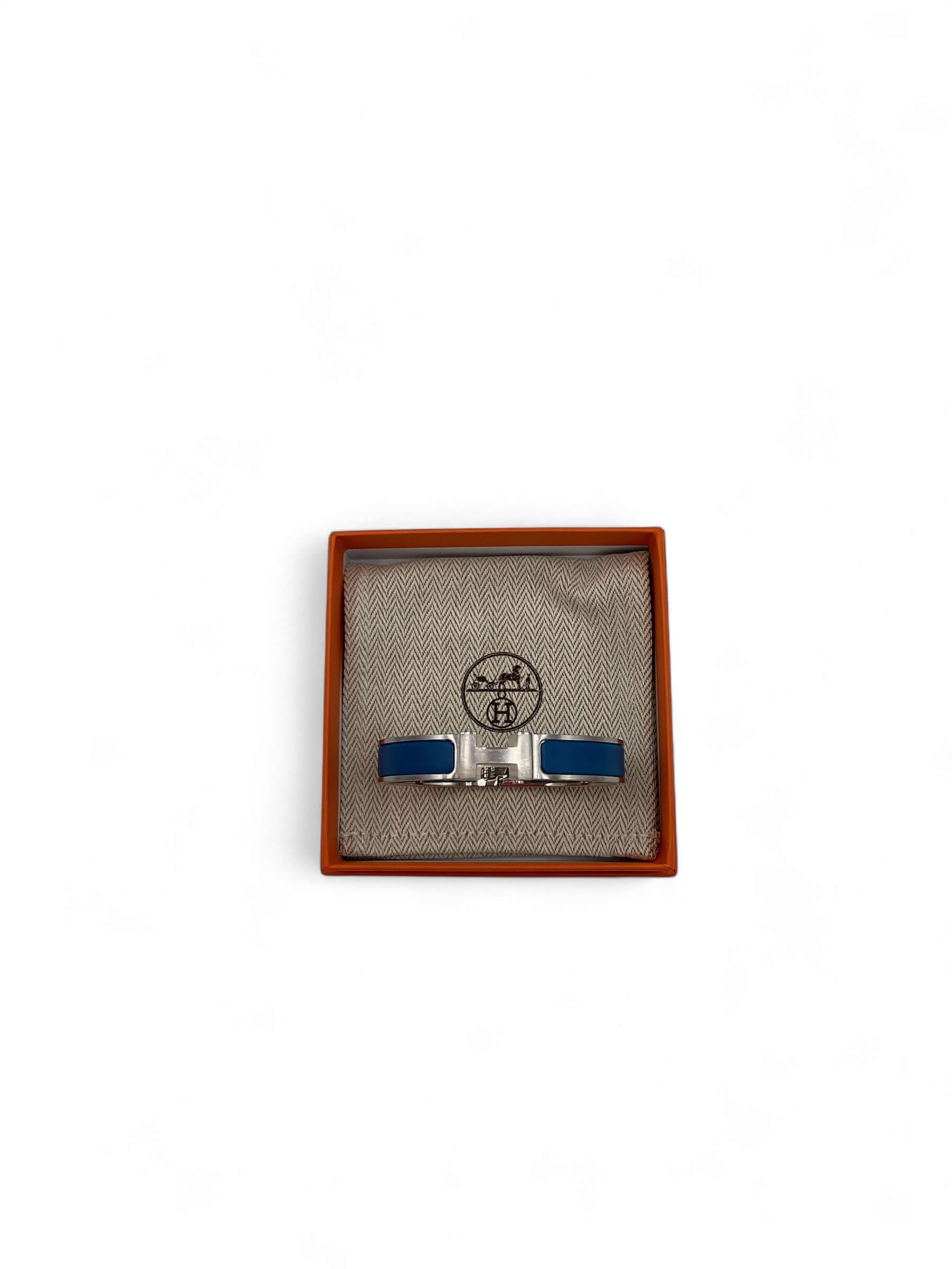 Hermès - Bracelet clic HH Bleu Mykonos T4