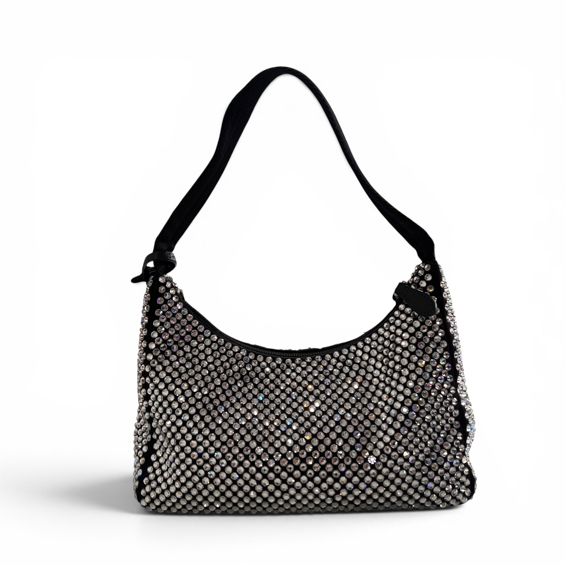 Prada - Sac ré-édition 2000 à strass