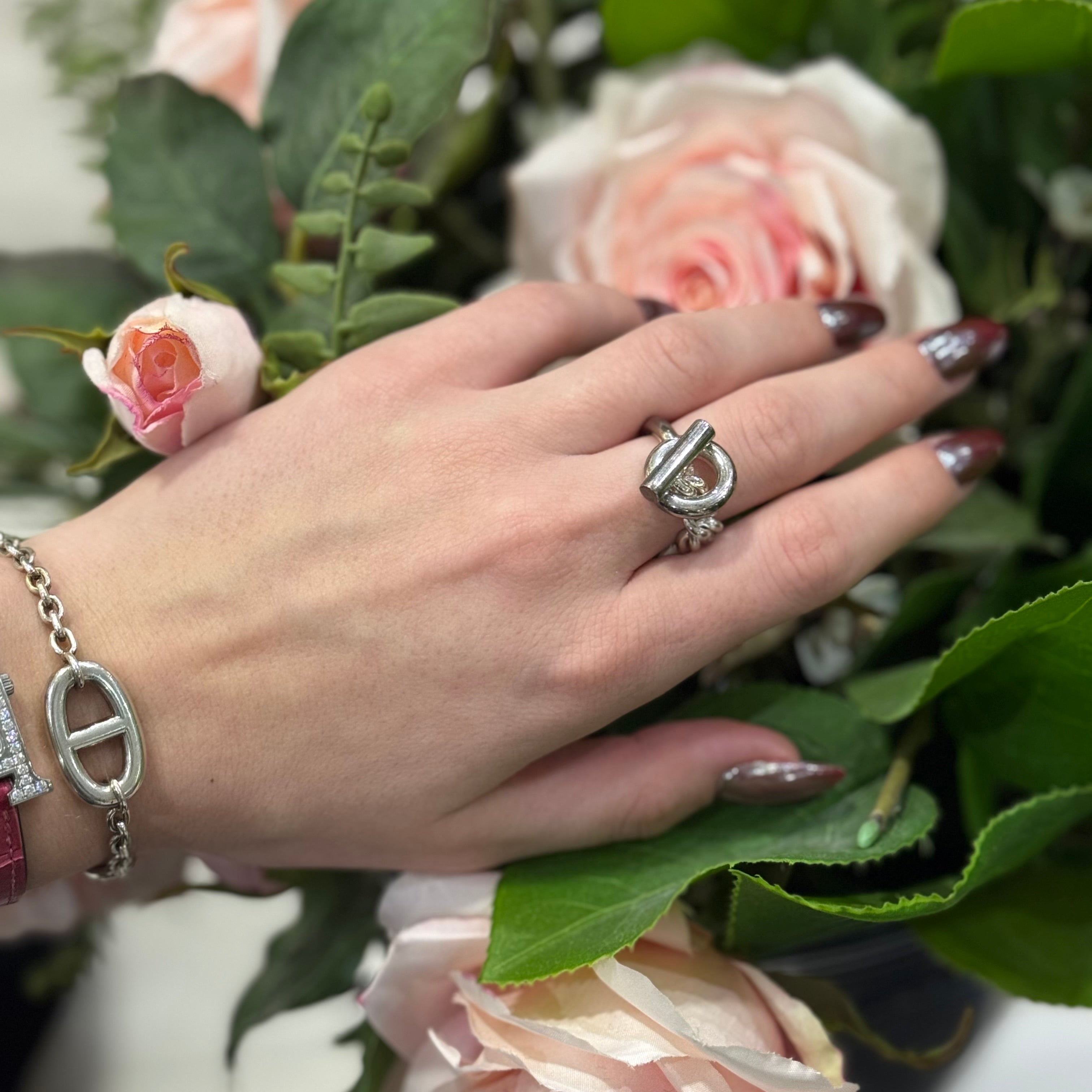 Hermès - Bague Croisette T.53