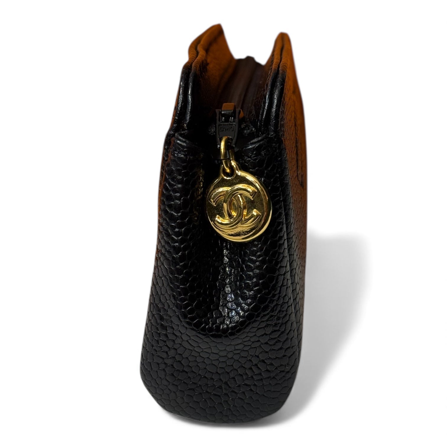 Chanel - Small caviar leather pouch