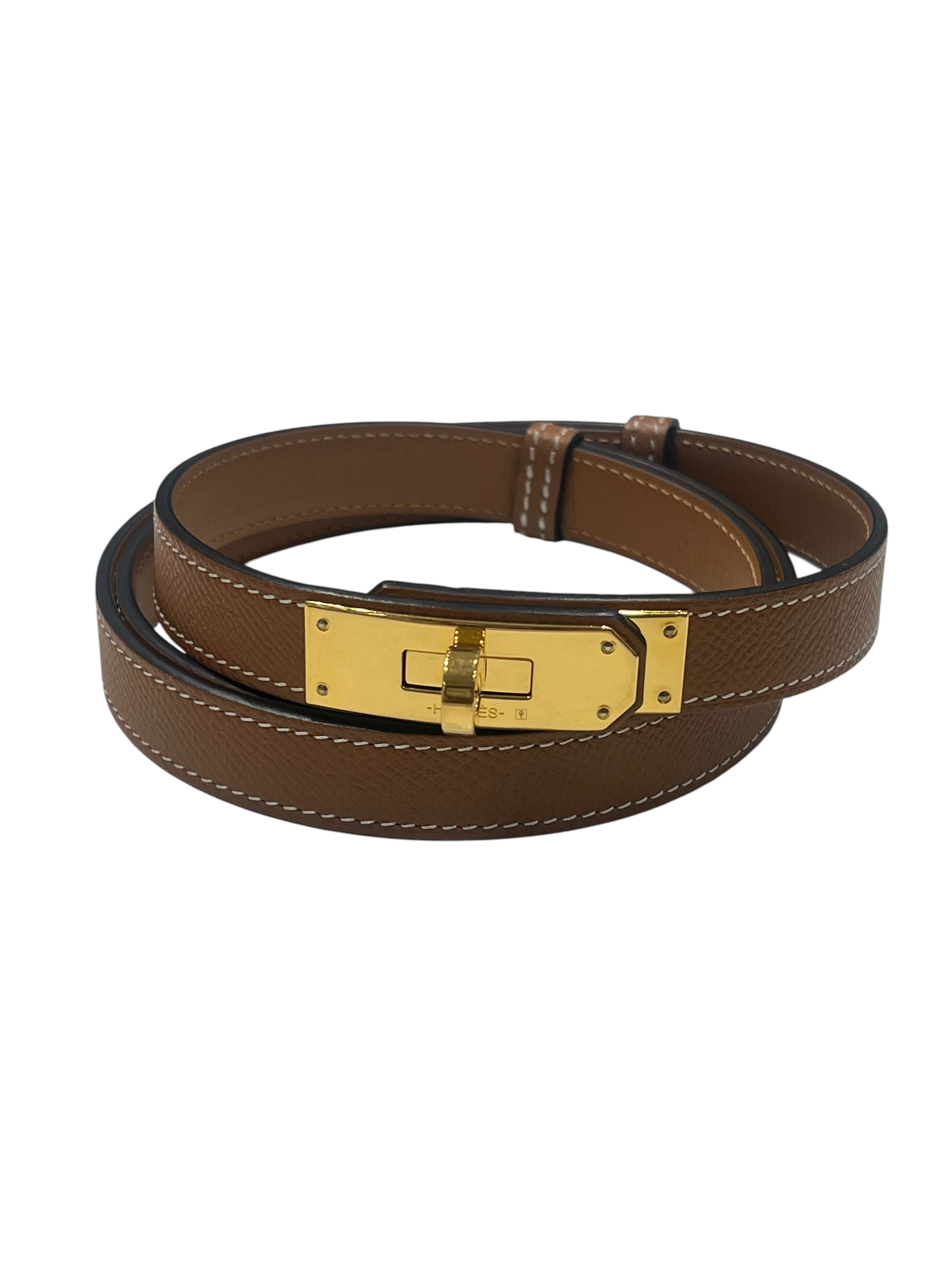 Hermès - ceinture Kelly Gold GHW
