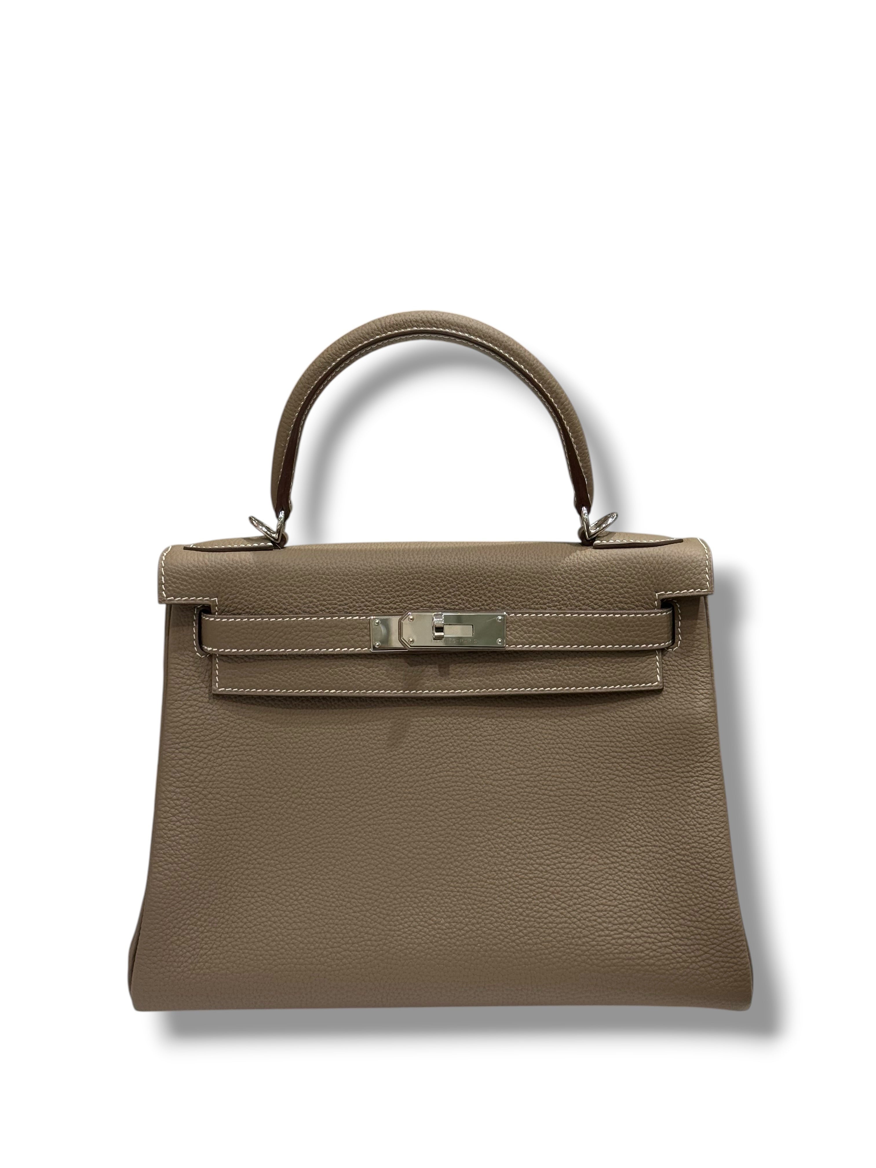 Hermès - Sac Kelly II 28 Etoupe PHW