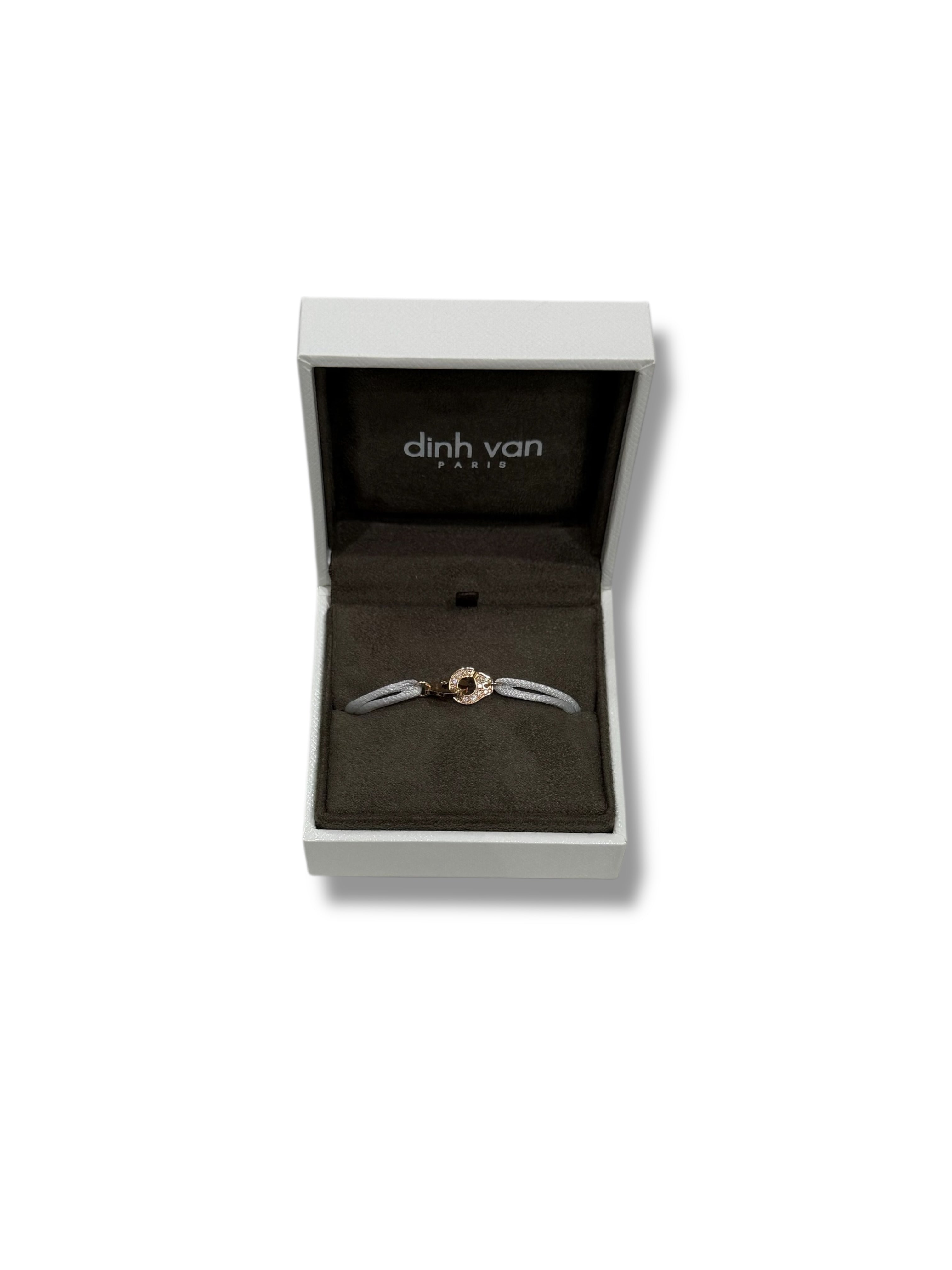 Dinh van - Bracelet menotte R8 or rose et diamants