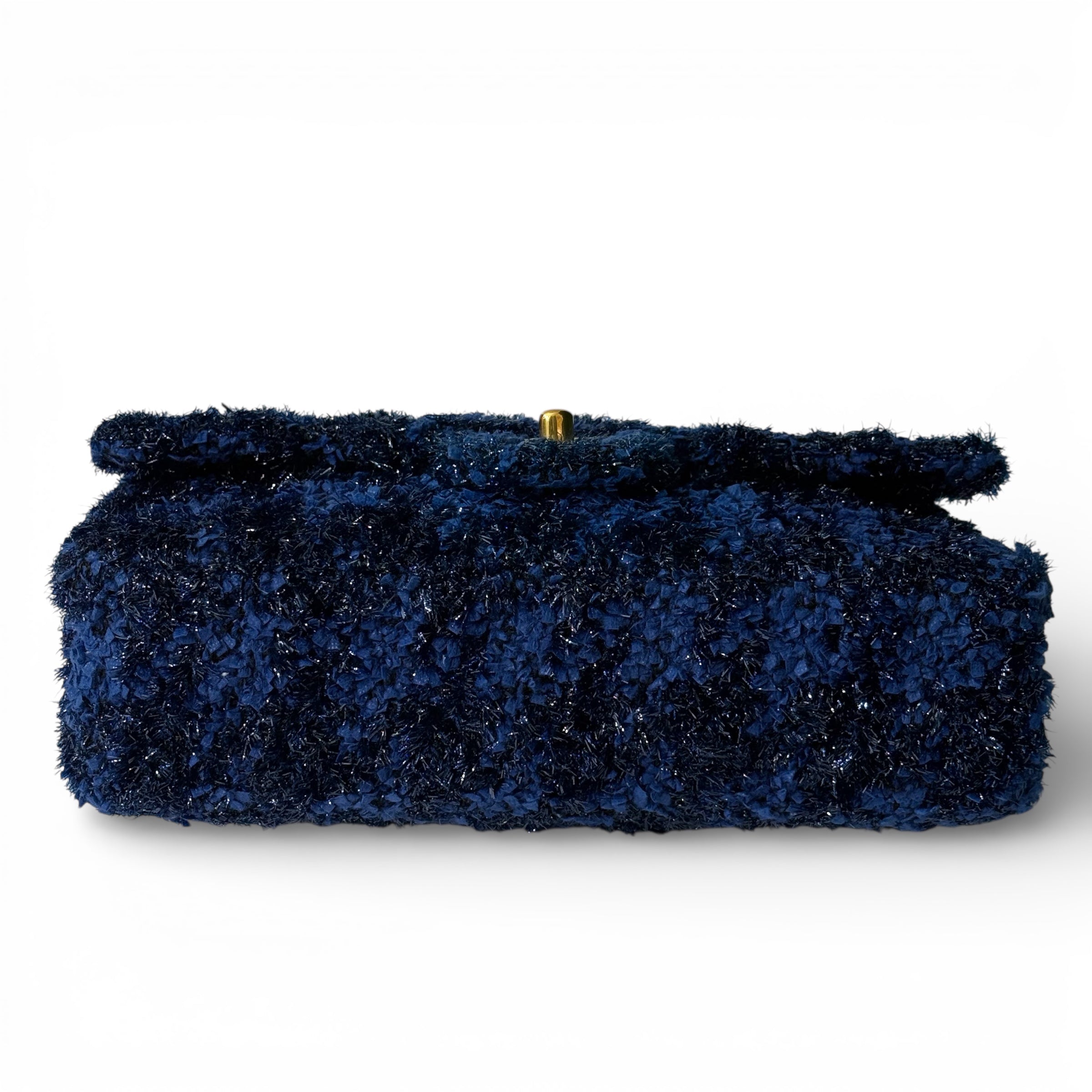 Chanel - Sac bleu scintillant en tweed