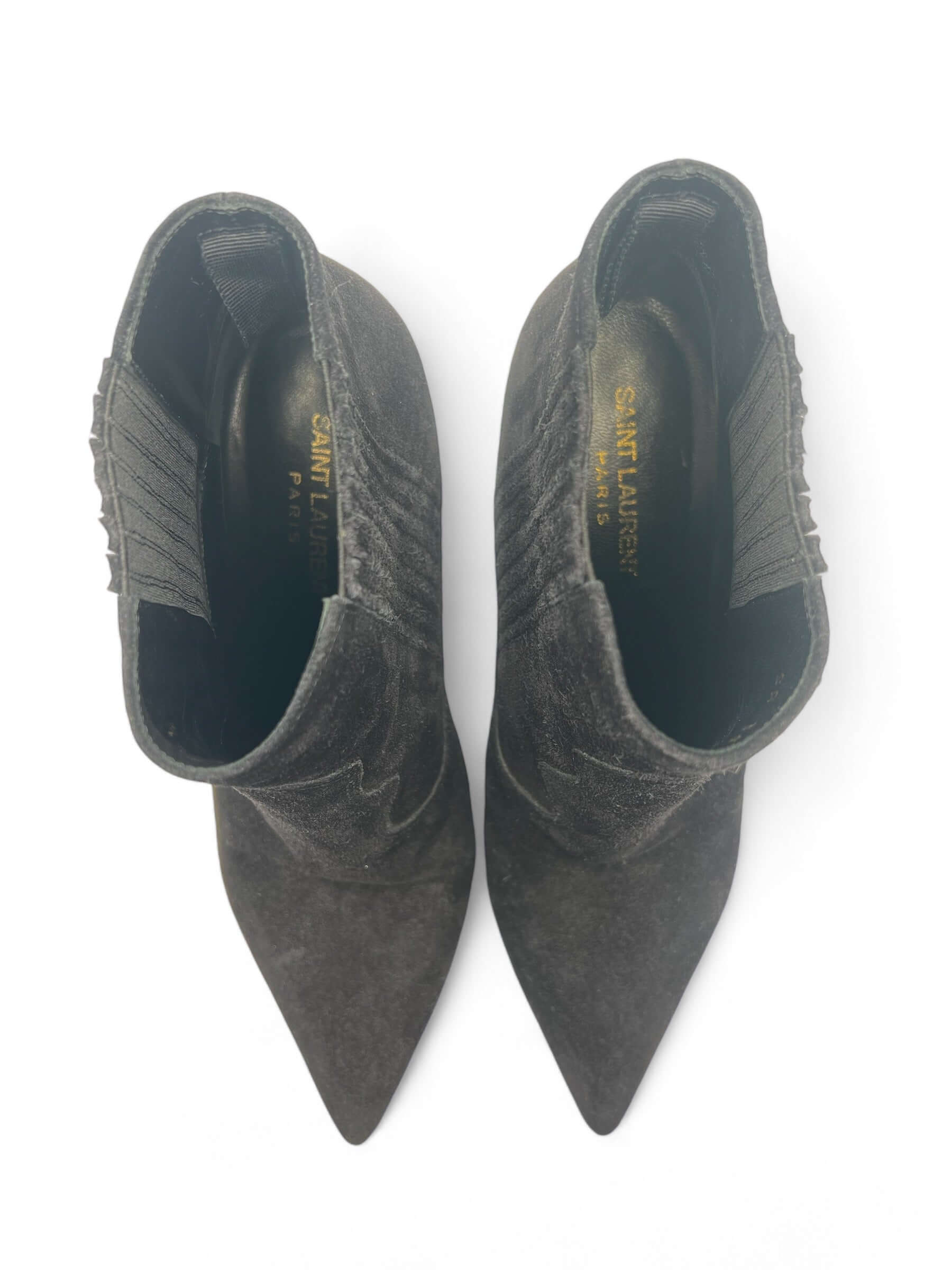 Saint Laurent - Bottines en Daim noir T39,5