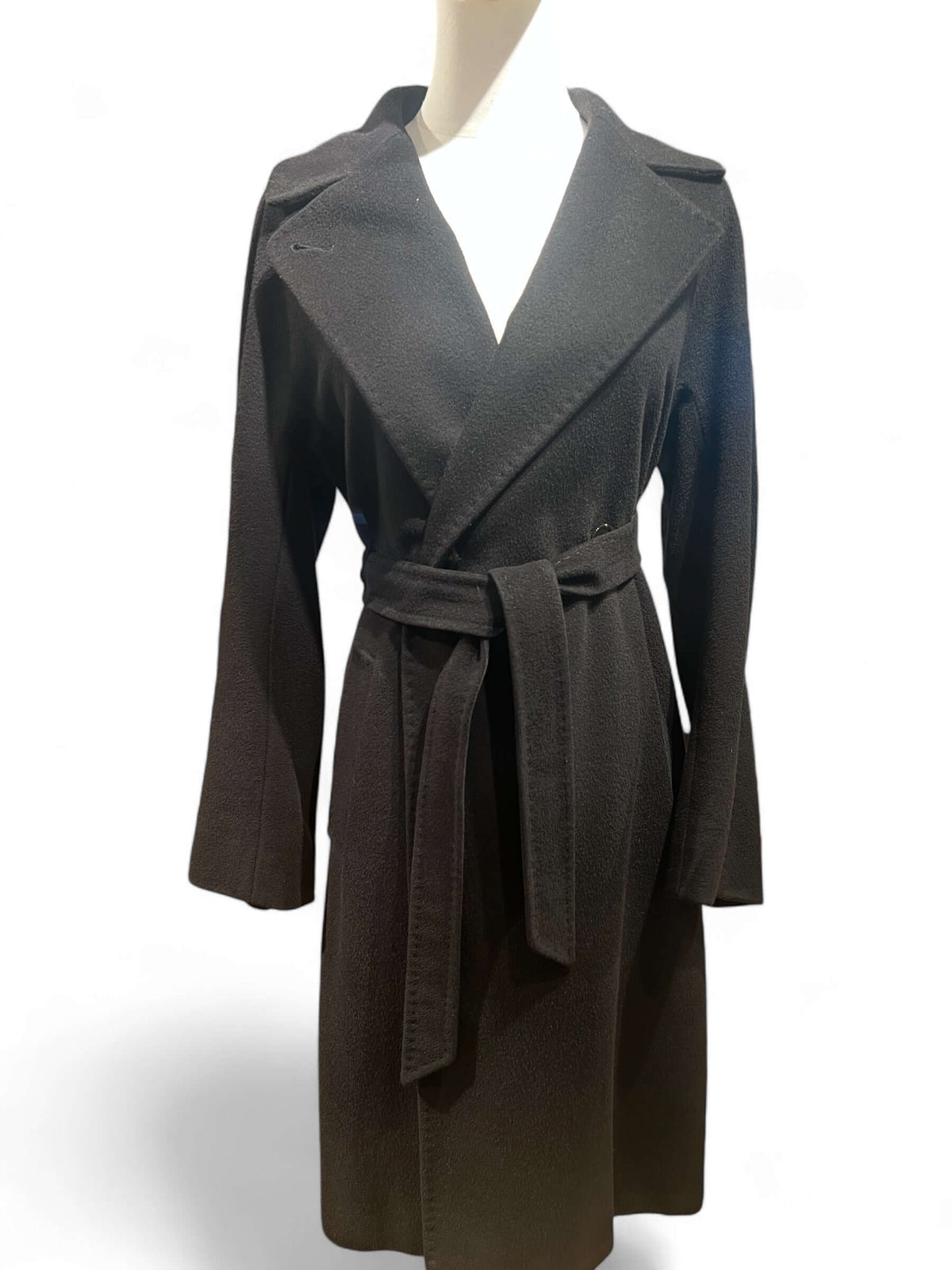 Max Mara - Langer schwarzer Mantel