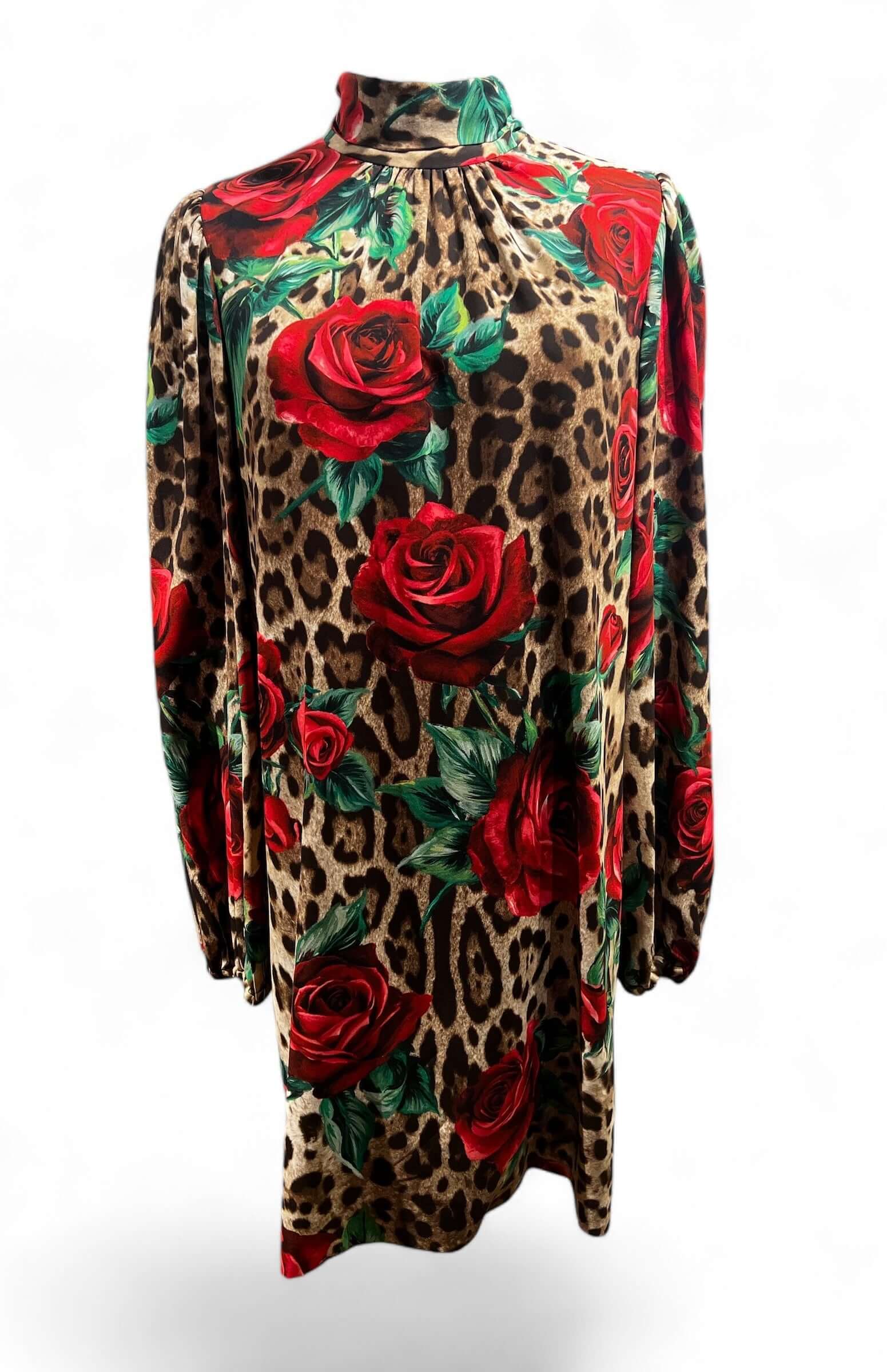 Dolce & Gabbana - Vestito stampa leopardata T42