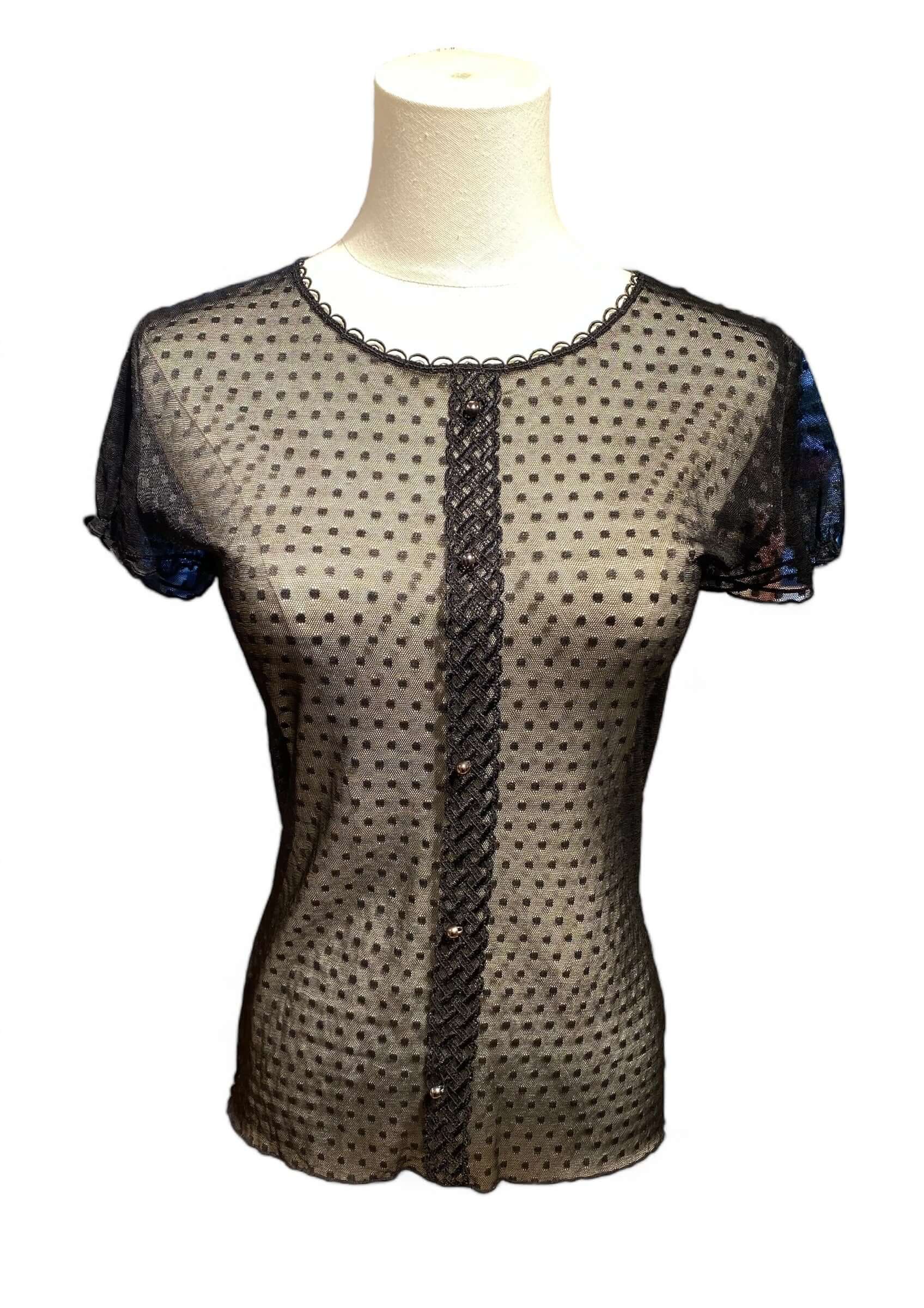 Maison Lejaby - Transparenter Top mit Punkten TM