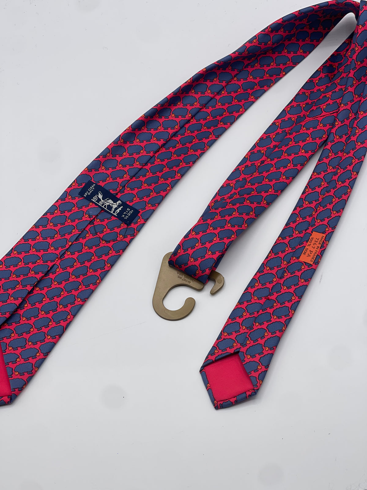 Hermès - Cravatta con pecore
