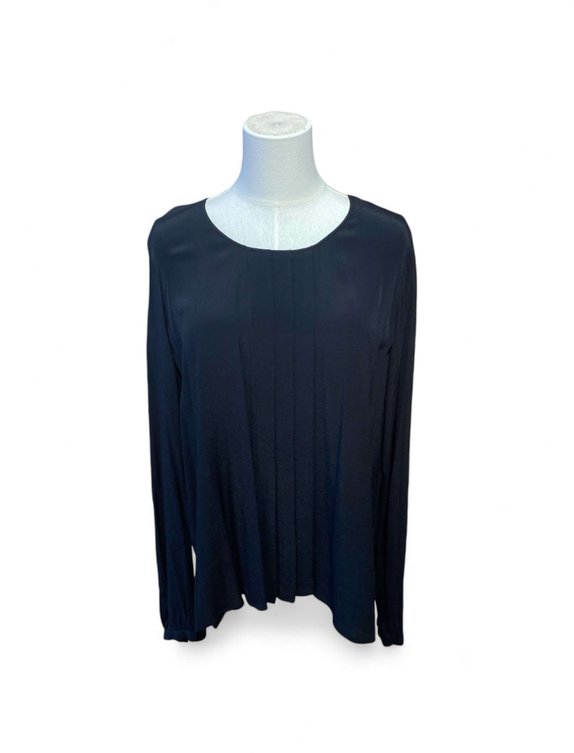 Armani Jeans - Blouse noire manches longue T42