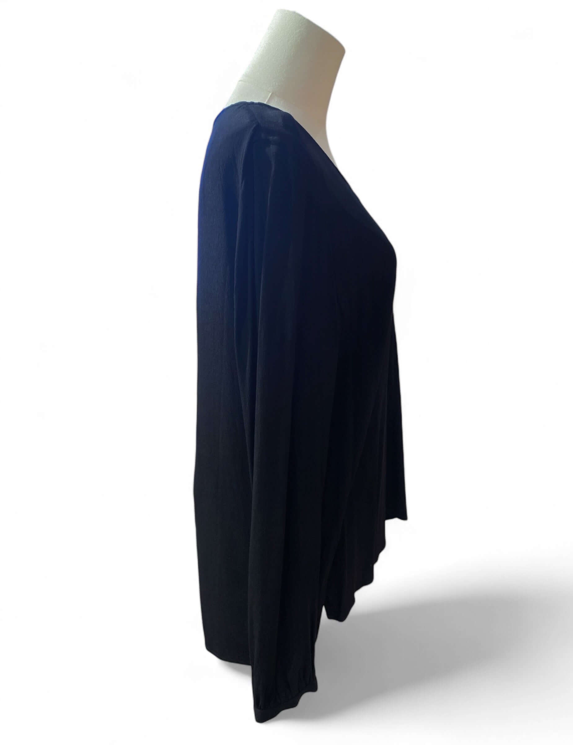 Armani Jeans - Blouse noire manches longue T42