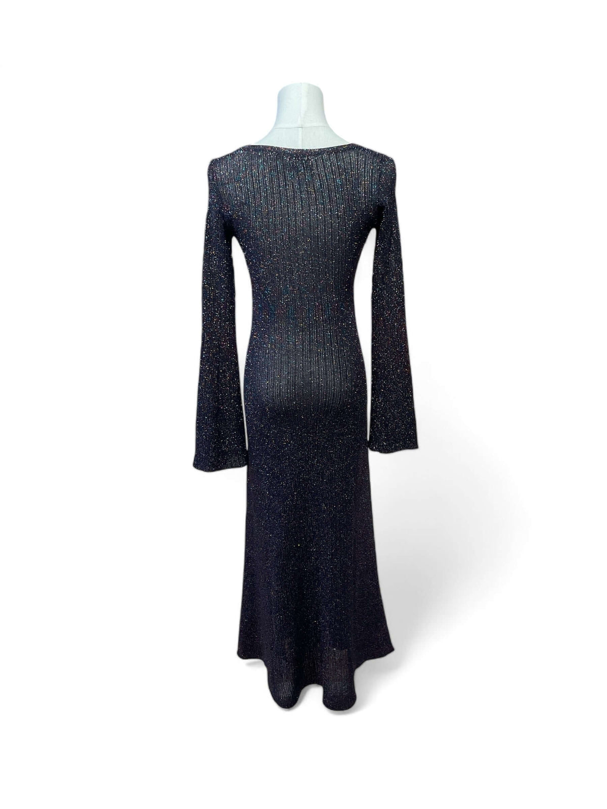 GANNI - Mehrfarbiges Lurex-Paillettenkleid Gr. XS