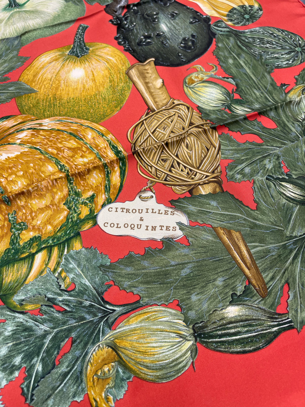 Hermès - Carré 90 « Citrouilles & coloquintes »